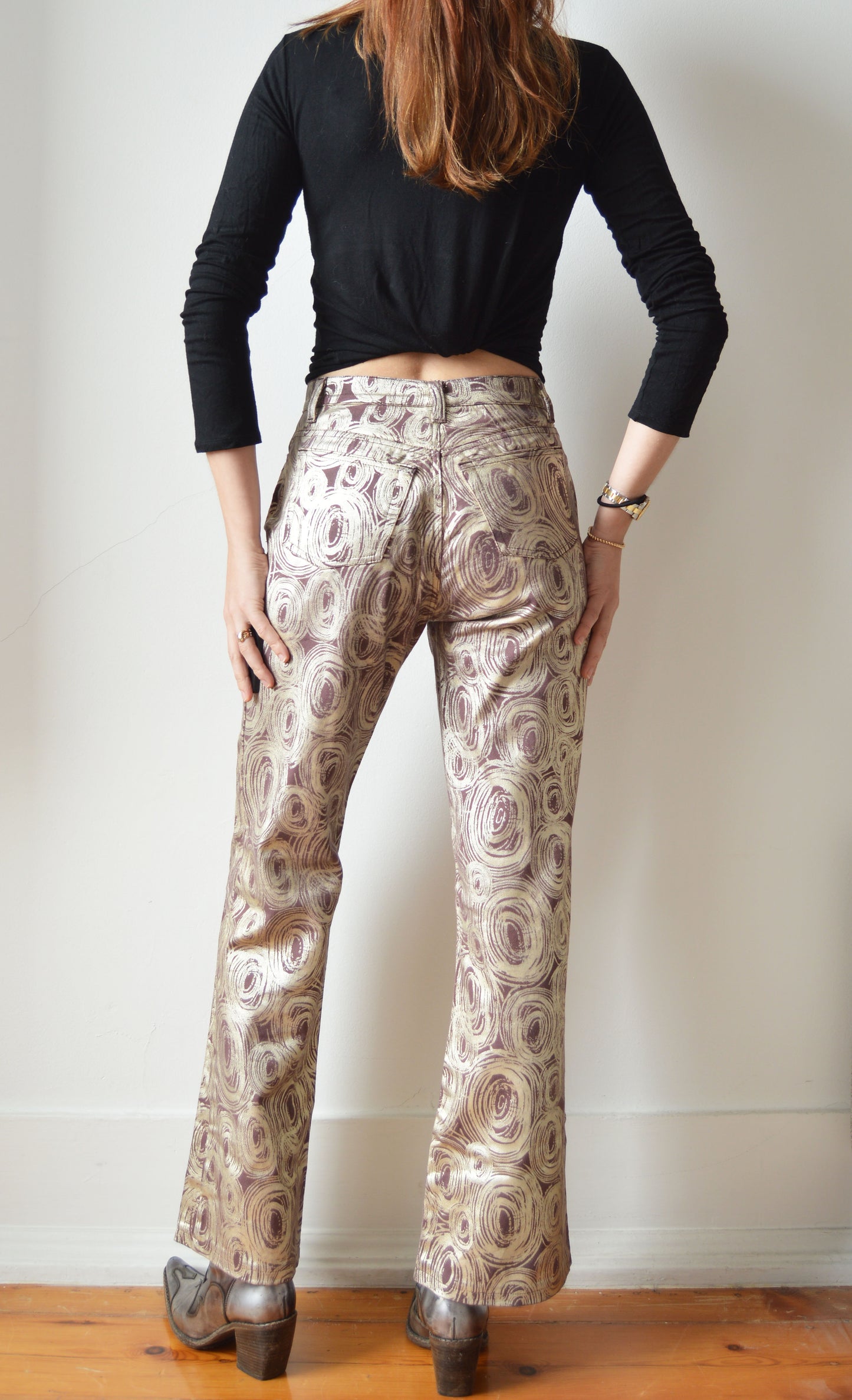 Vintage Iceberg Metallic Jeans