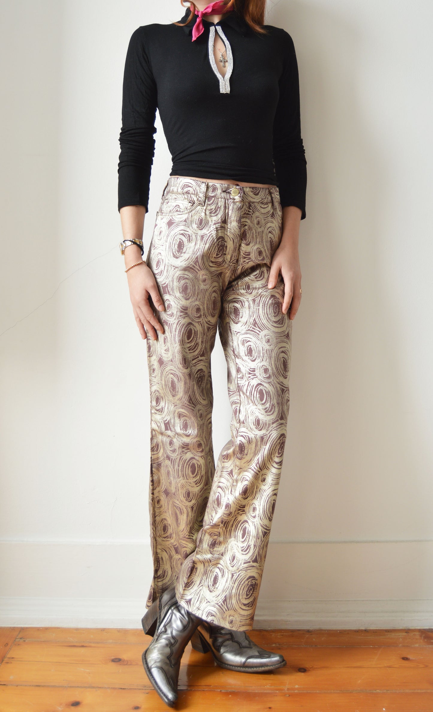 Vintage Iceberg Metallic Jeans