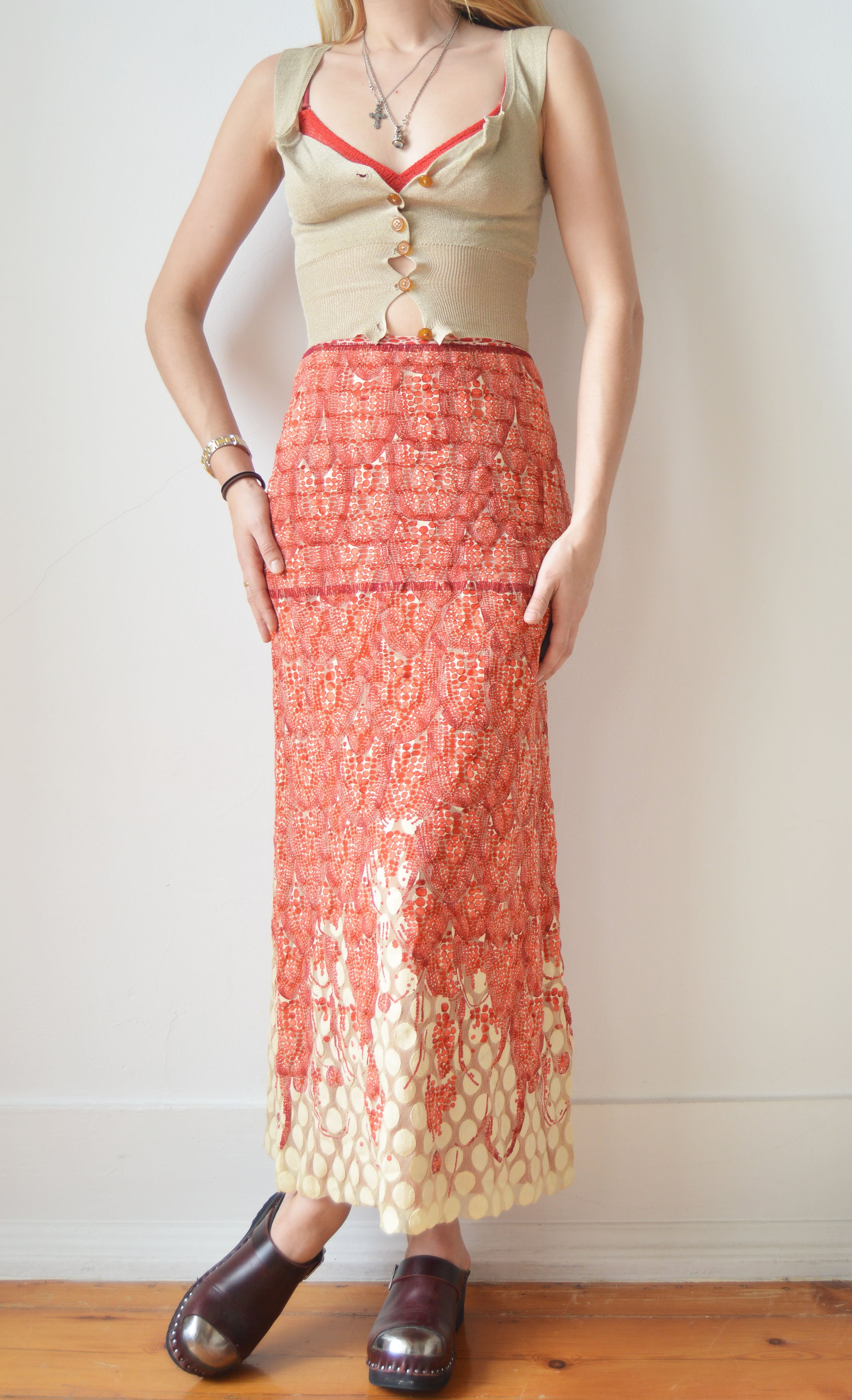 Vintage Jean Paul Gaultier S/S 2004 Mesh Skirt