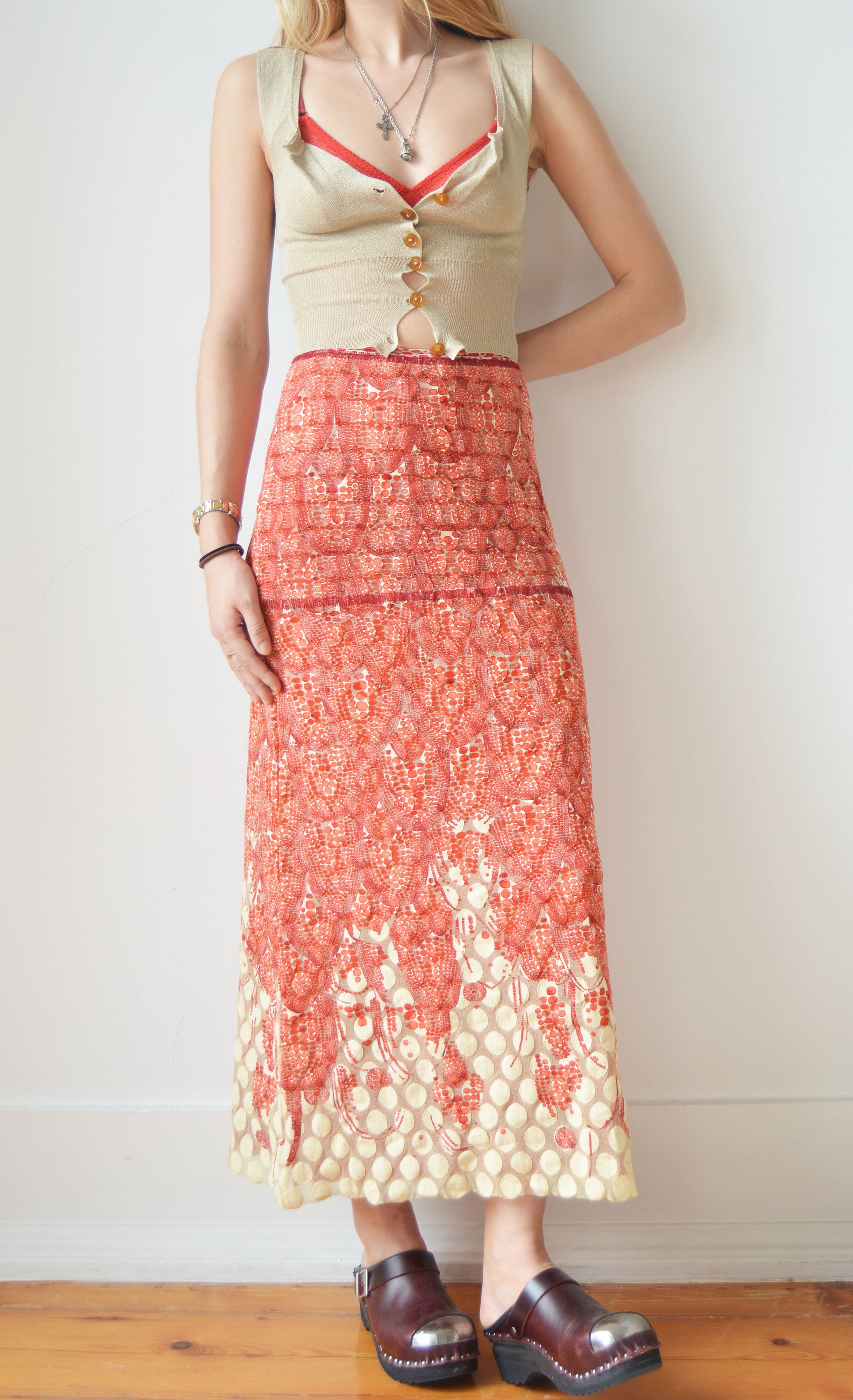 Vintage Jean Paul Gaultier S/S 2004 Mesh Skirt