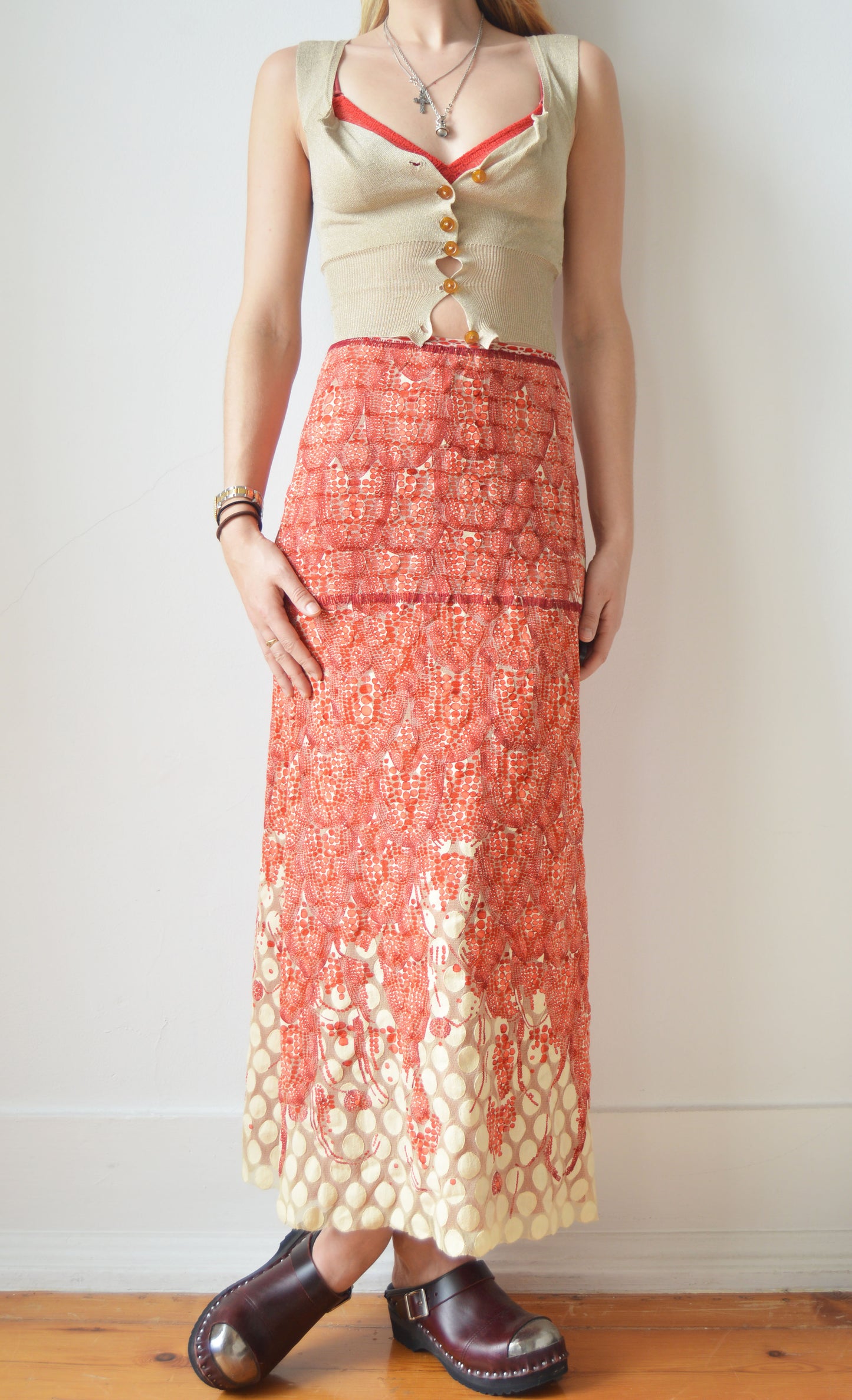 Vintage Jean Paul Gaultier S/S 2004 Mesh Skirt