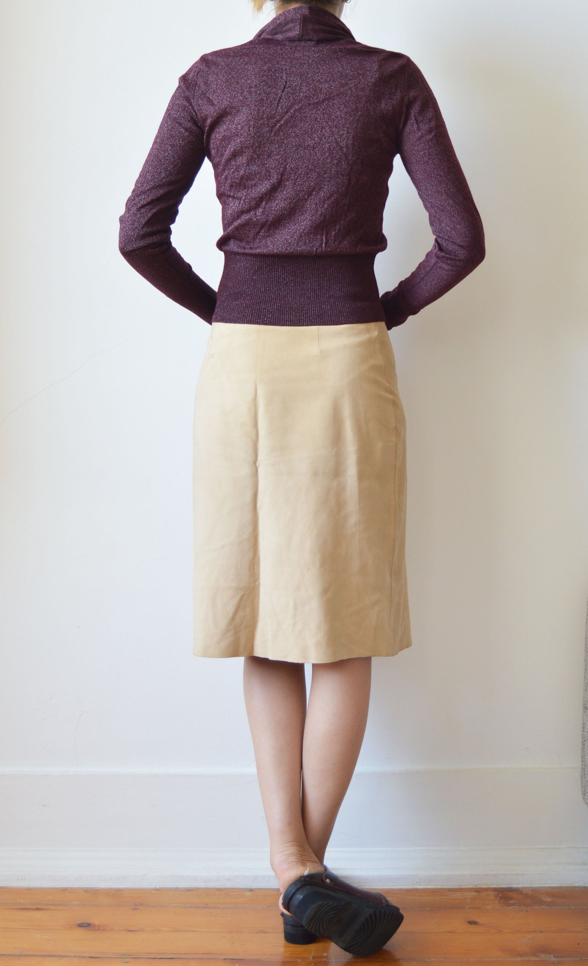 Vintage Kenzo Jungle Suede Skirt