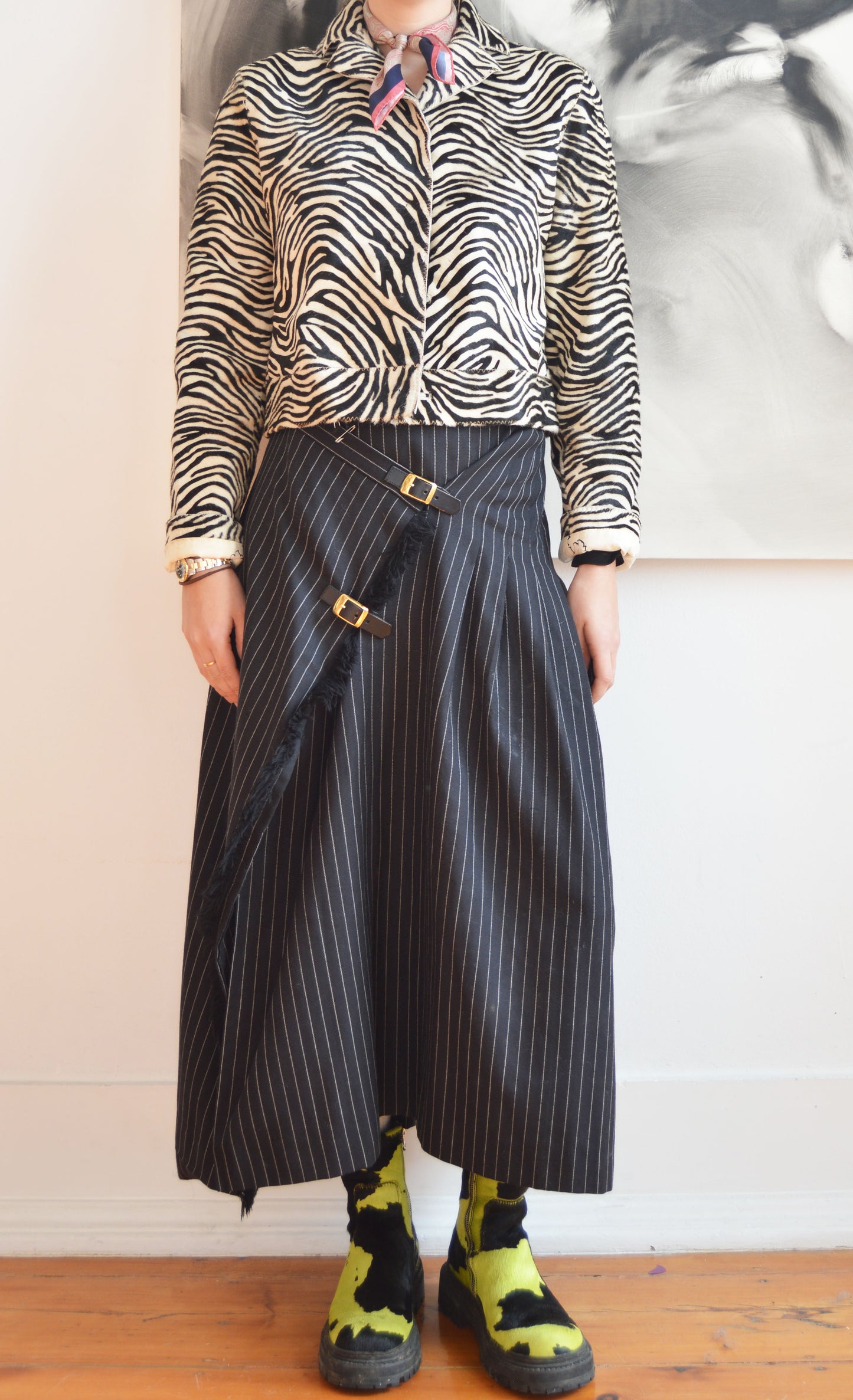 Vintage Marni F/W 1999 Pony Hair Zebra Print Jacket