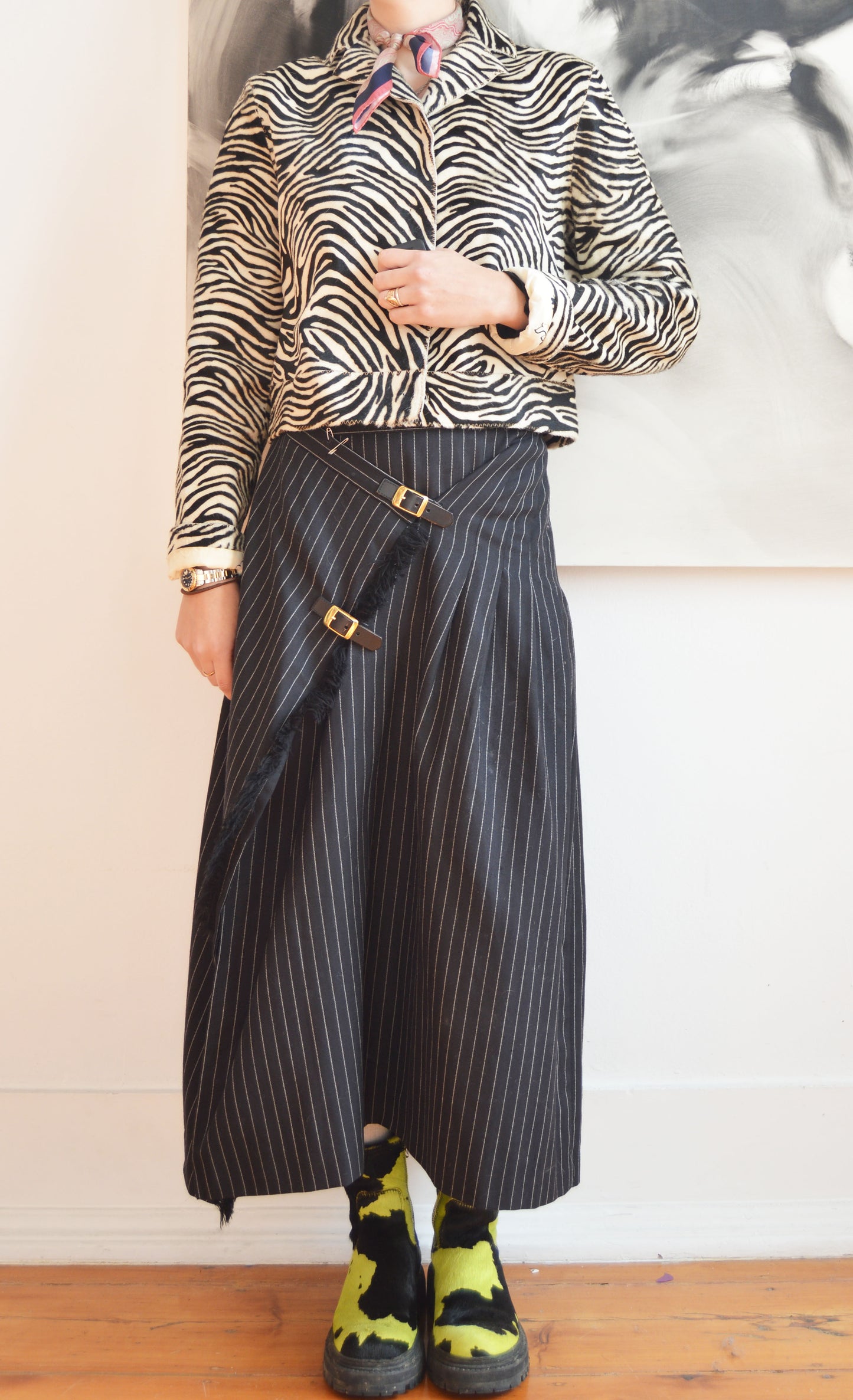 Vintage Marni F/W 1999 Pony Hair Zebra Print Jacket