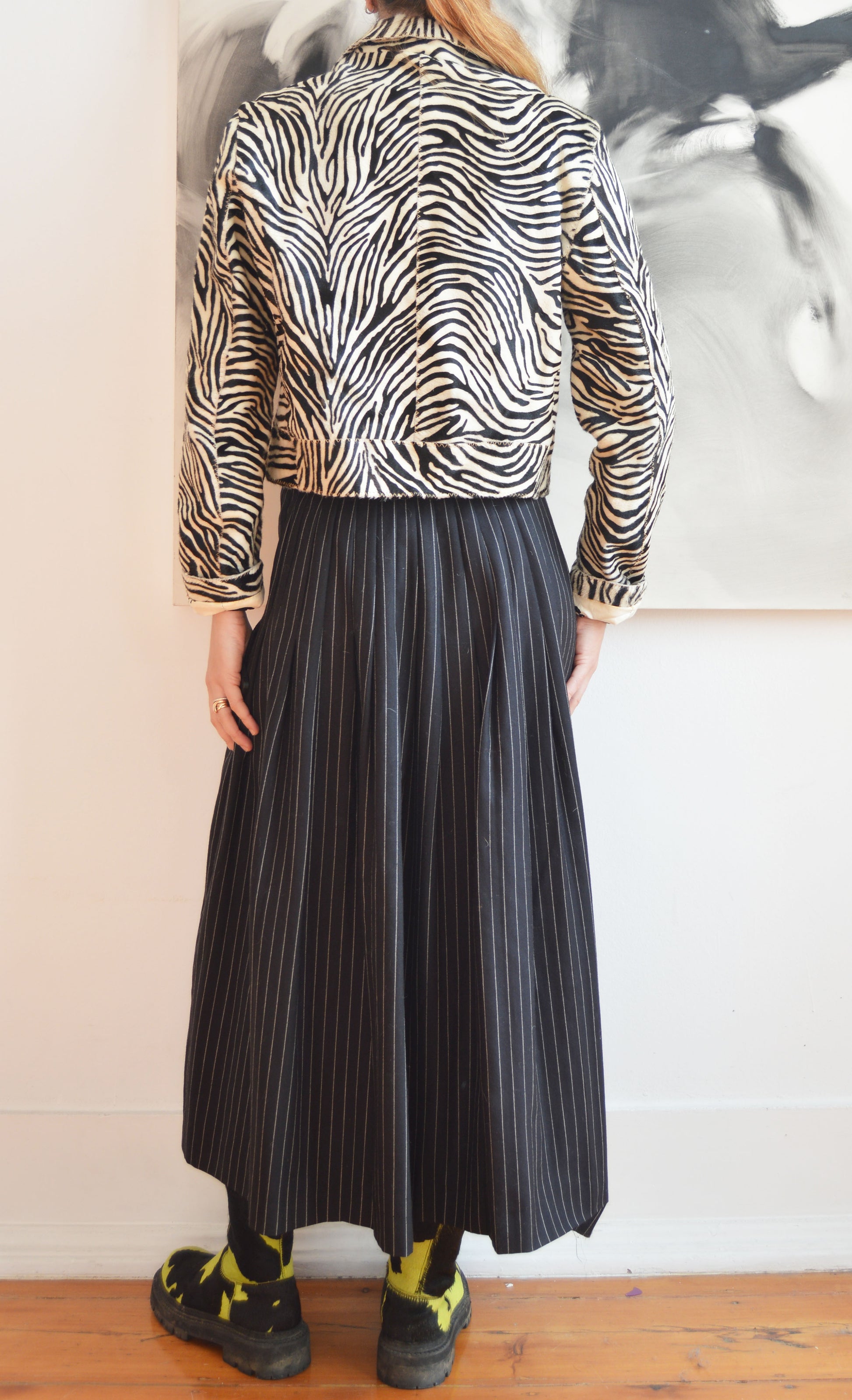 Vintage Marni F/W 1999 Pony Hair Zebra Print Jacket