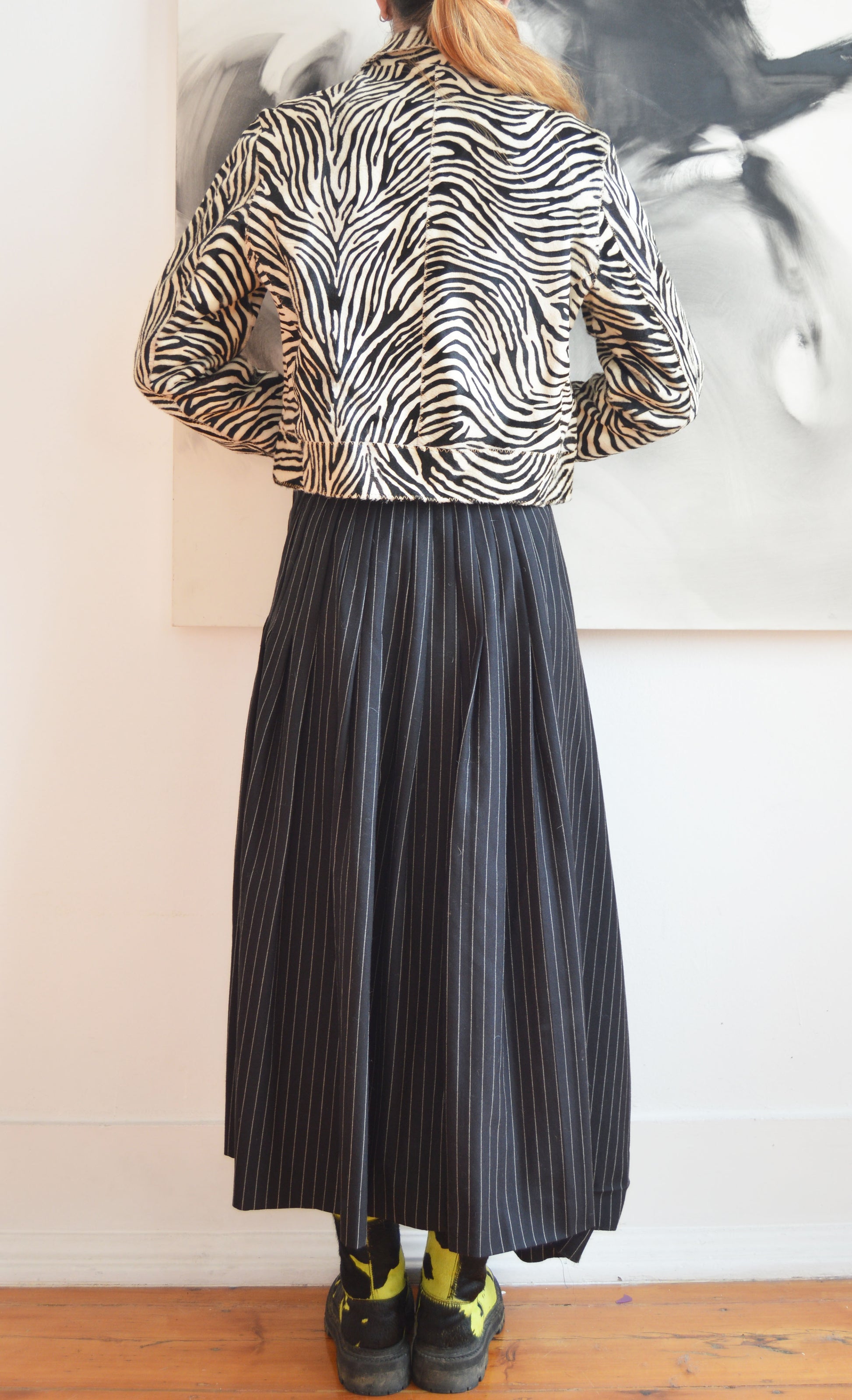 Vintage Marni F/W 1999 Pony Hair Zebra Print Jacket