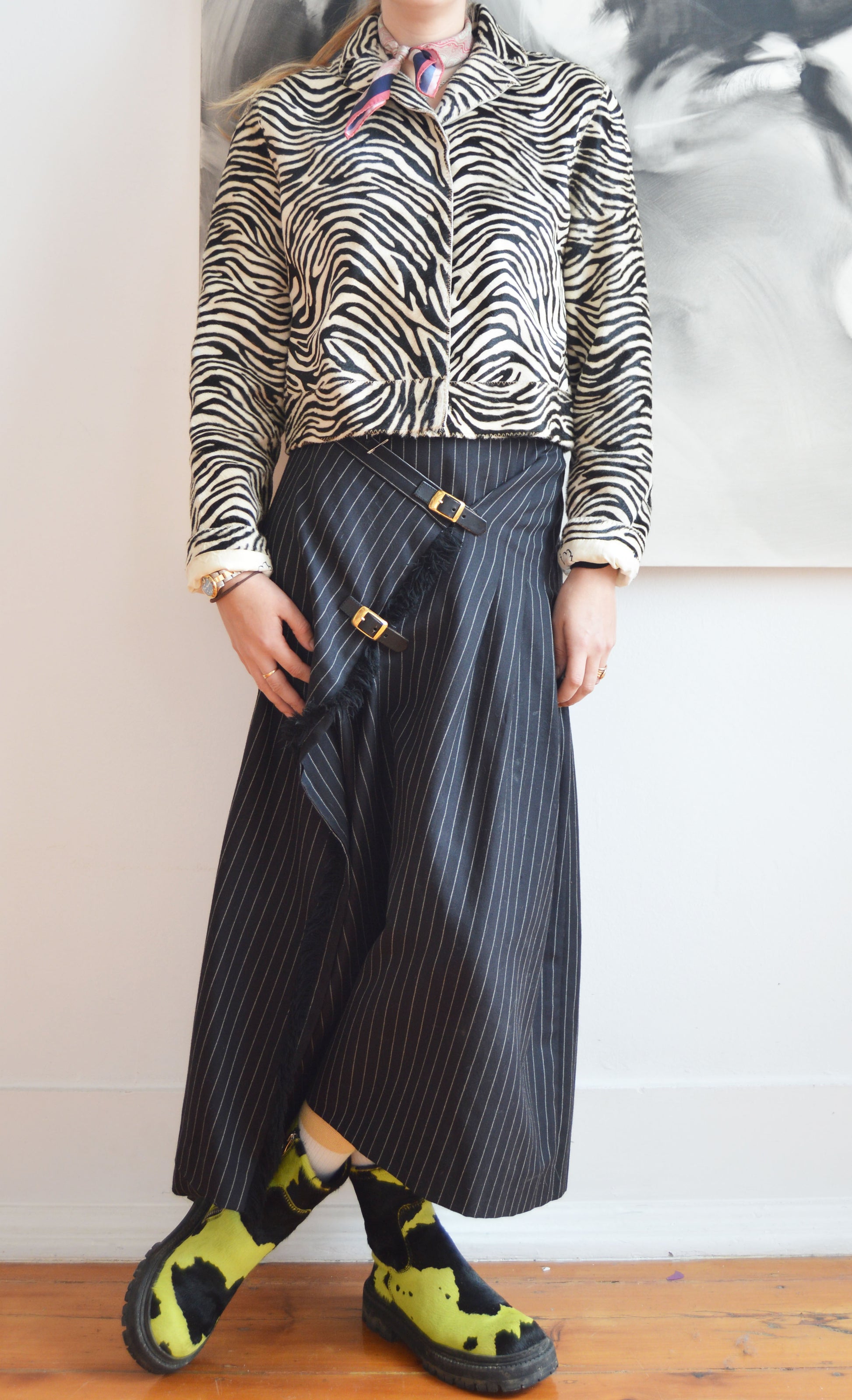 Vintage Marni F/W 1999 Pony Hair Zebra Print Jacket