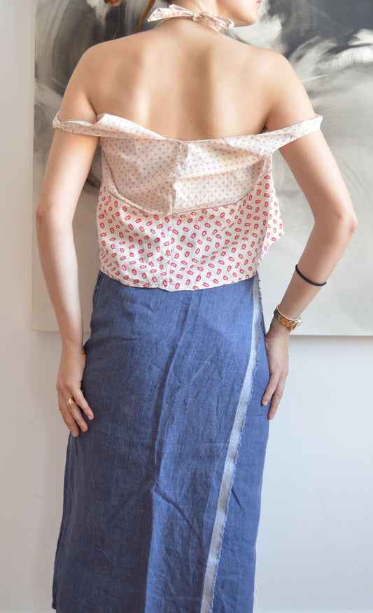 vintage marni ss 2003 printed cotton blouse