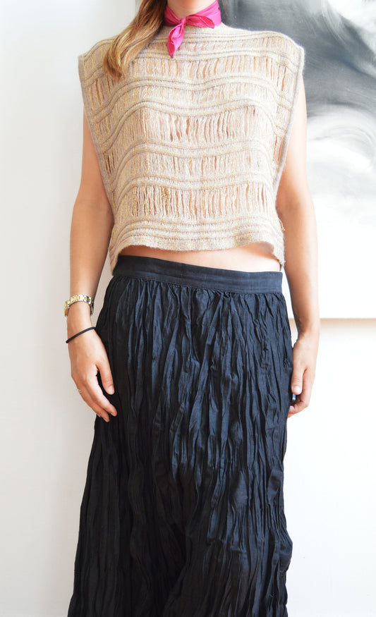 Vintage Missoni Gold Sleeveless Jumper