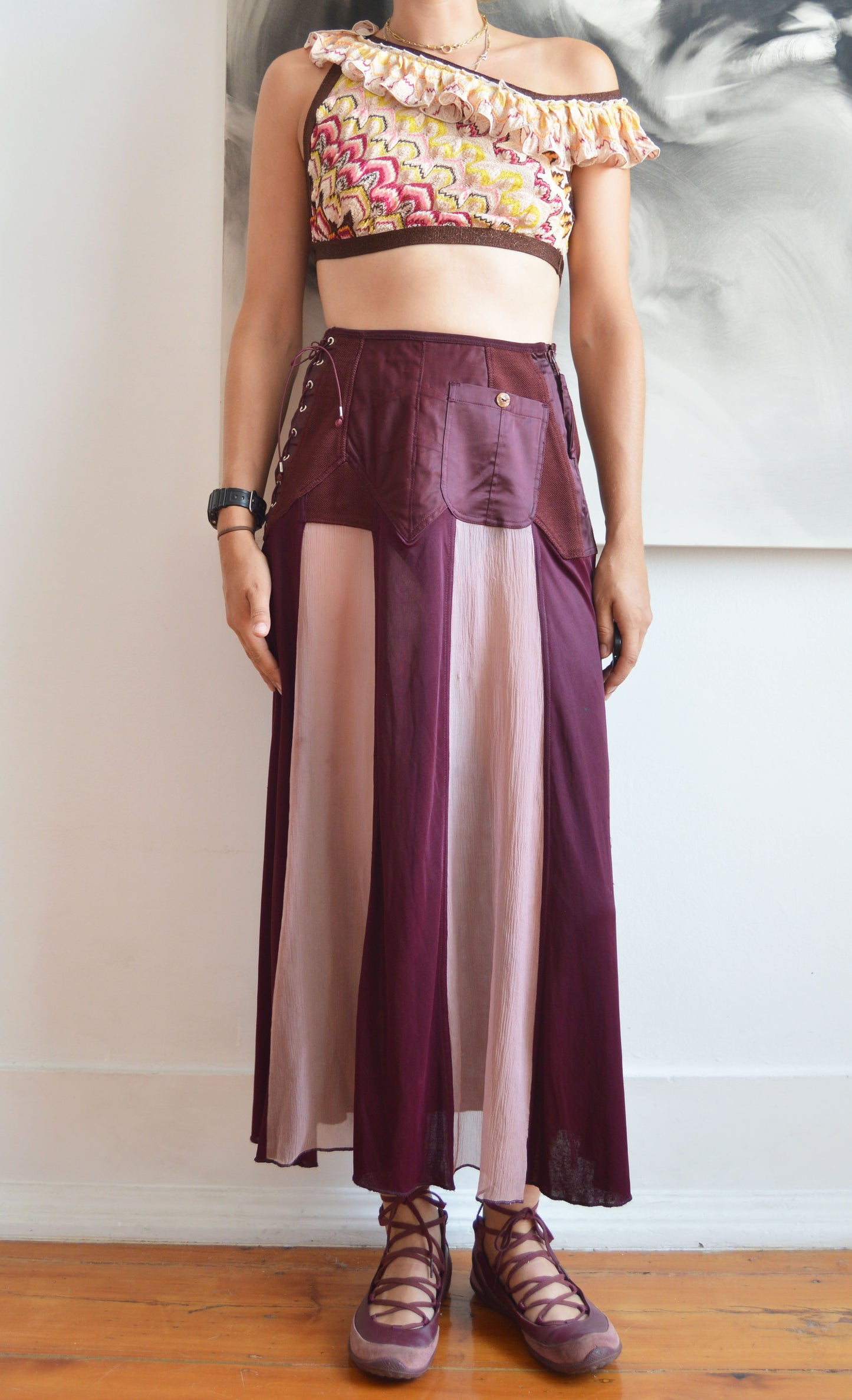 Vintage Missoni S/S 2012 Cut Out Crop Top