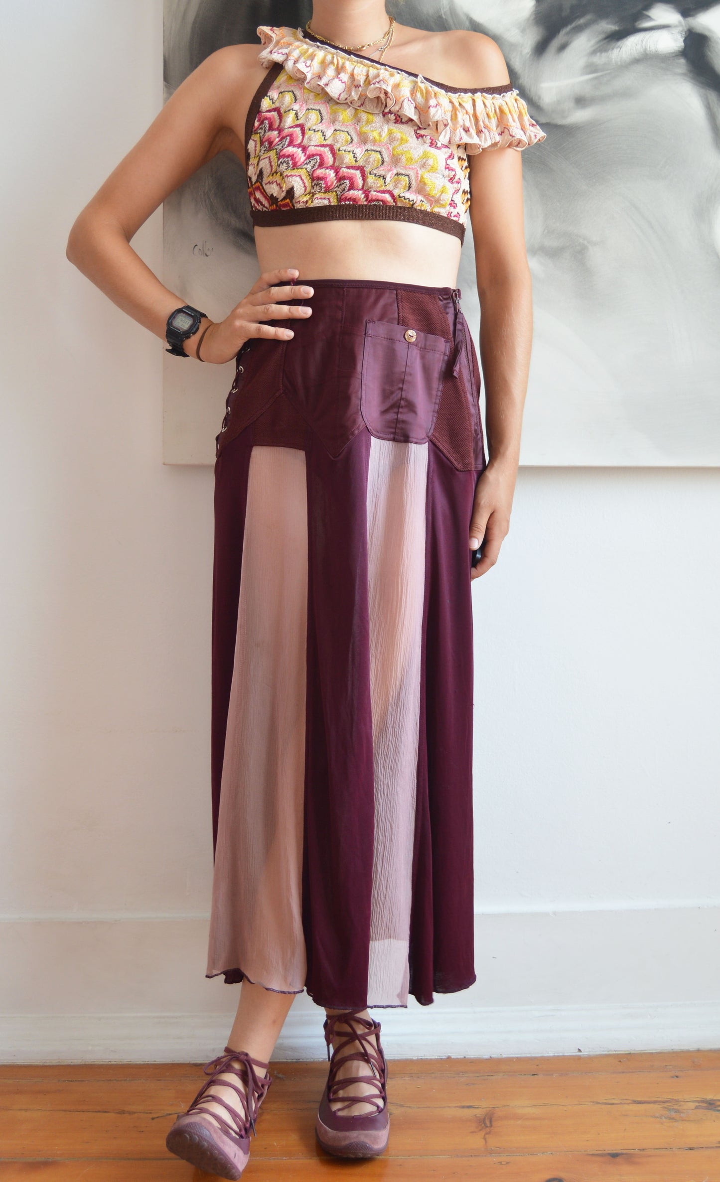 Vintage Missoni S/S 2012 Cut Out Crop Top