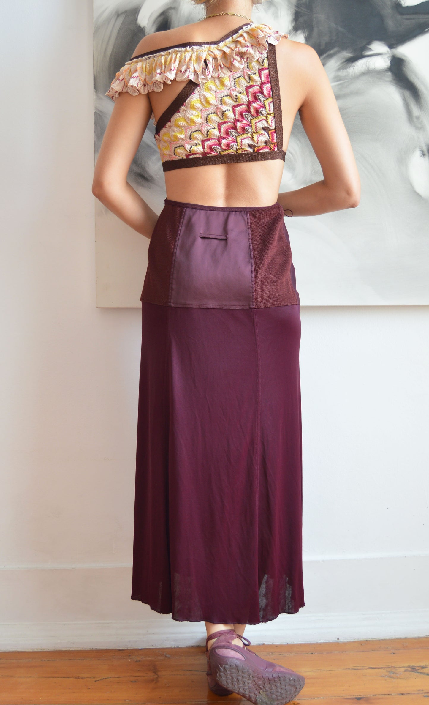 Vintage Missoni S/S 2012 Cut Out Crop Top