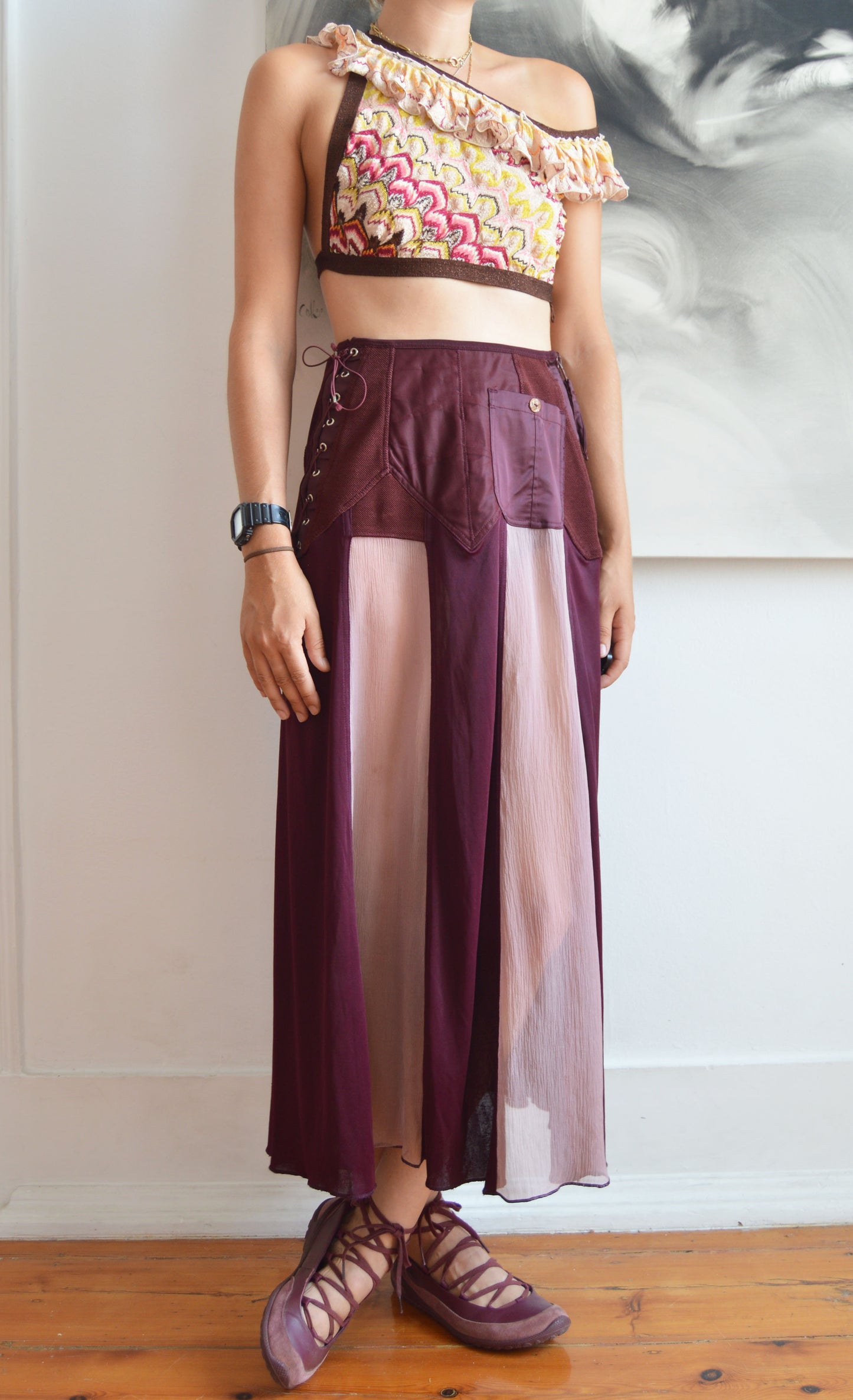 Vintage Missoni S/S 2012 Cut Out Crop Top