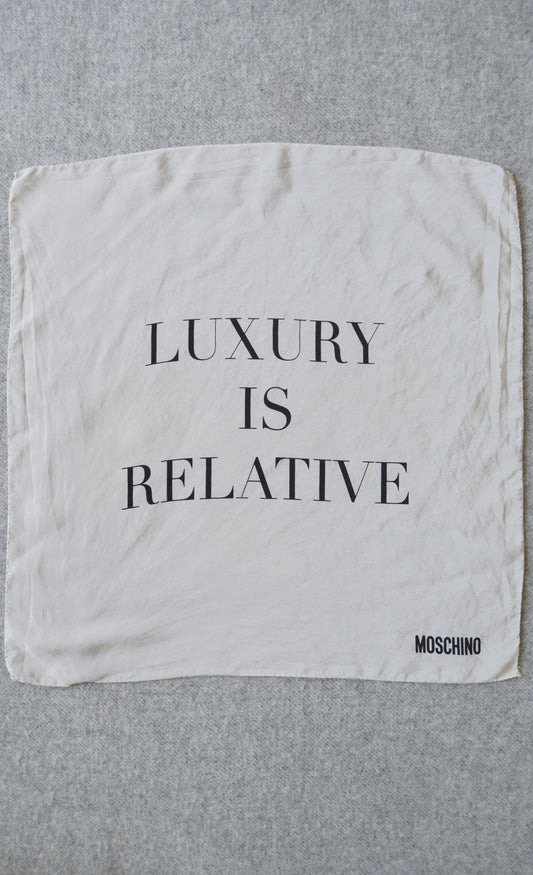 vintage moschino silk scarf