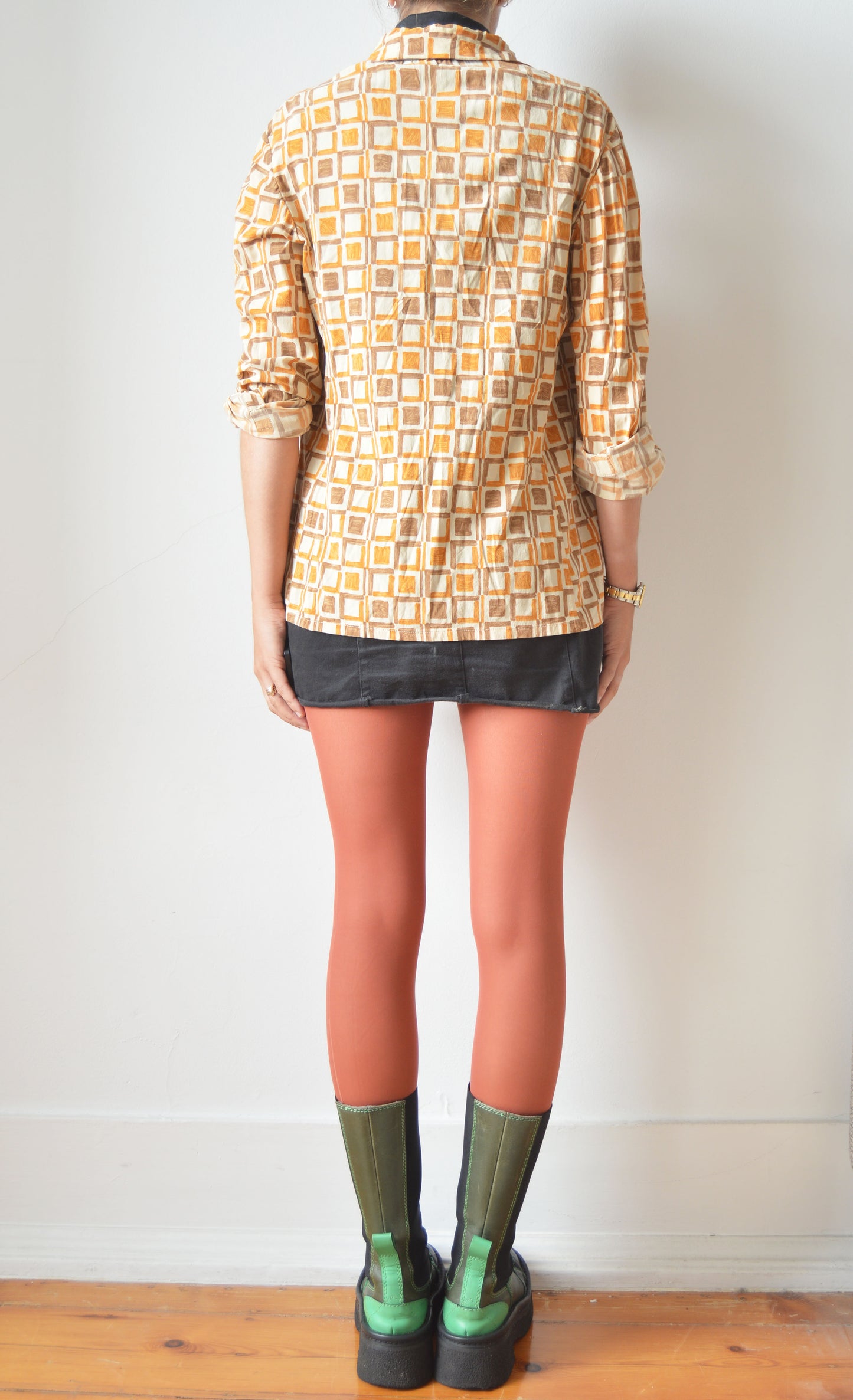 Vintage Prada S/S 1996 Geometric Print Shirt