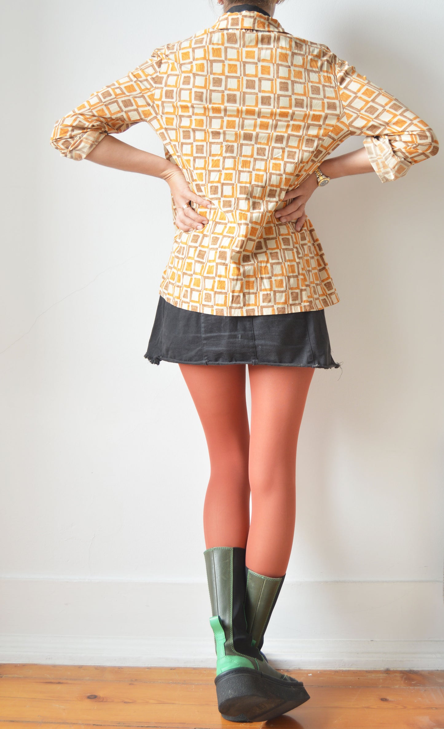 Vintage Prada S/S 1996 Geometric Print Shirt