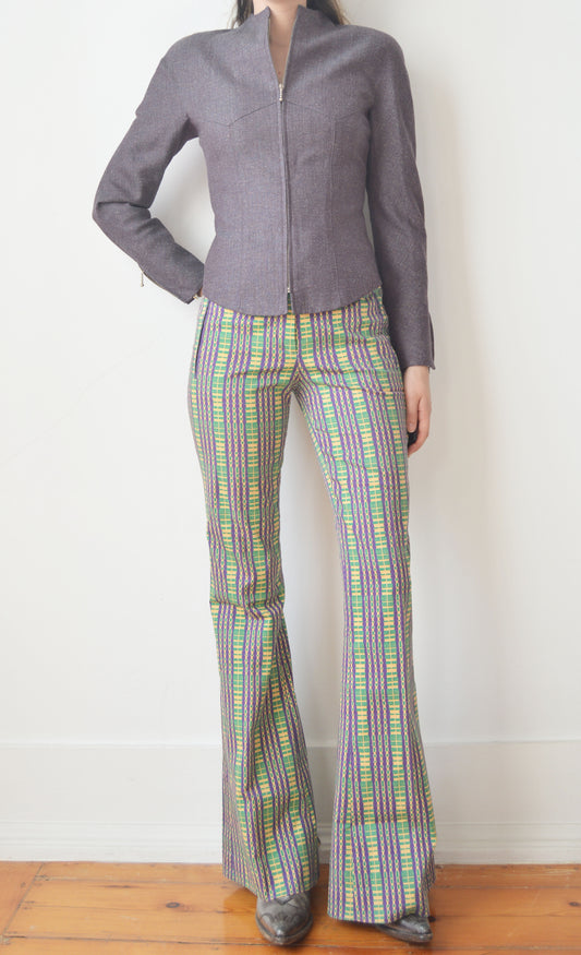 Prada S/S 2008 'Fairy Collection' Cotton Flared Trousers