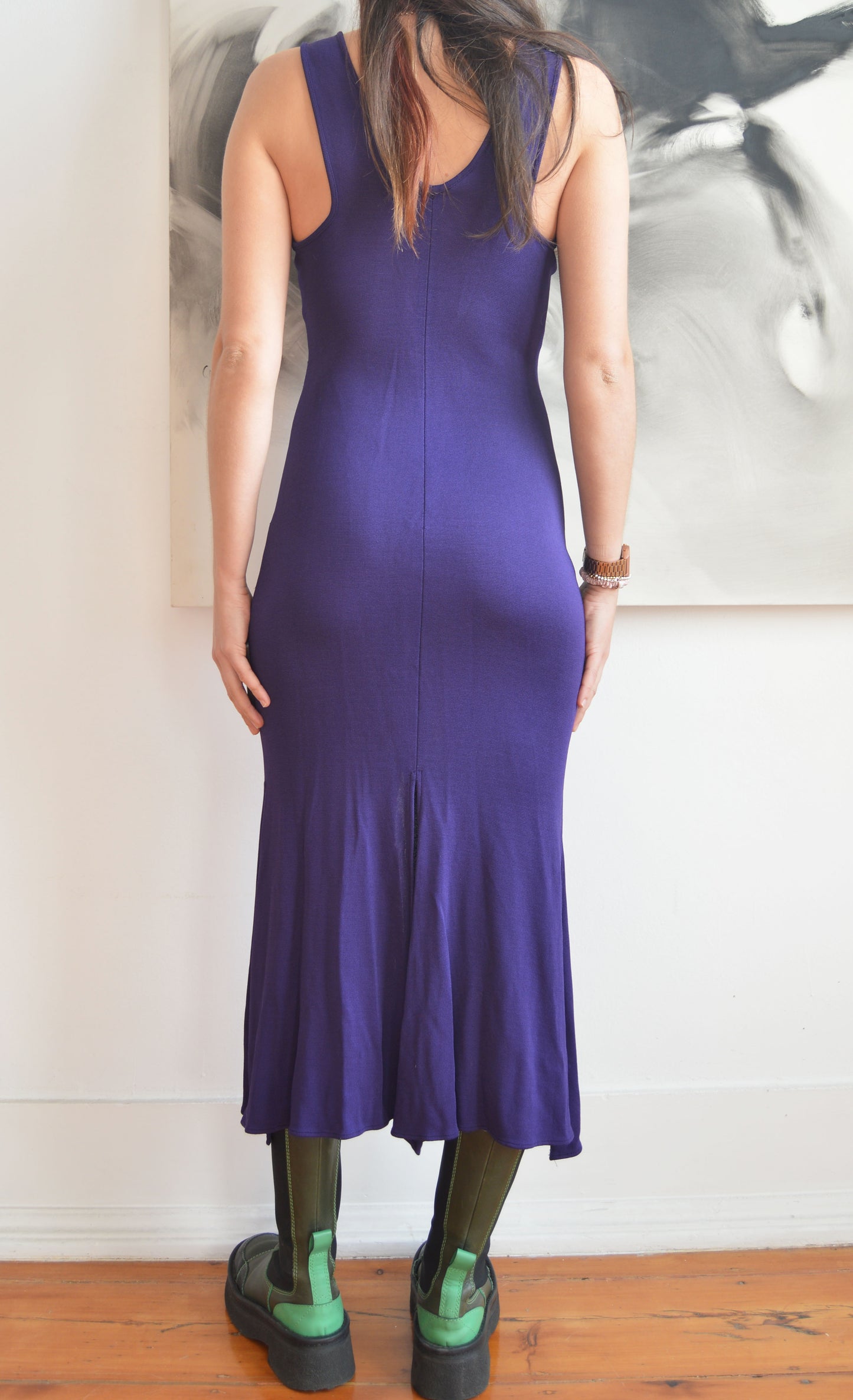 vintage alberta ferretti purple dress