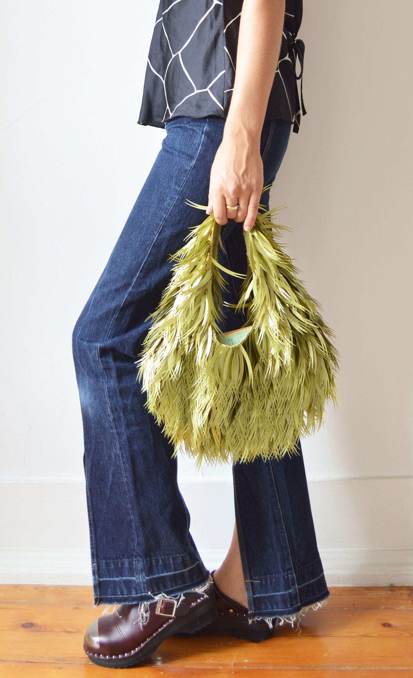 Vintage Chloé F/W 2000 Green Plastic Spiked Bag