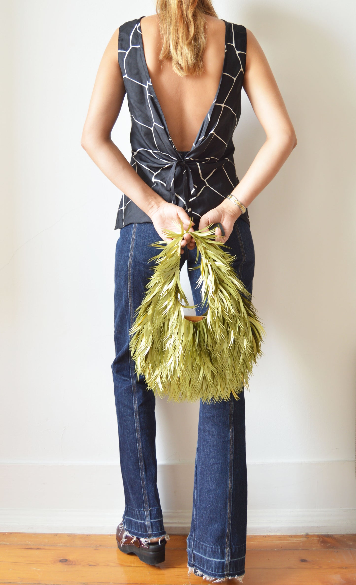 Vintage Chloé F/W 2000 Green Plastic Spiked Bag