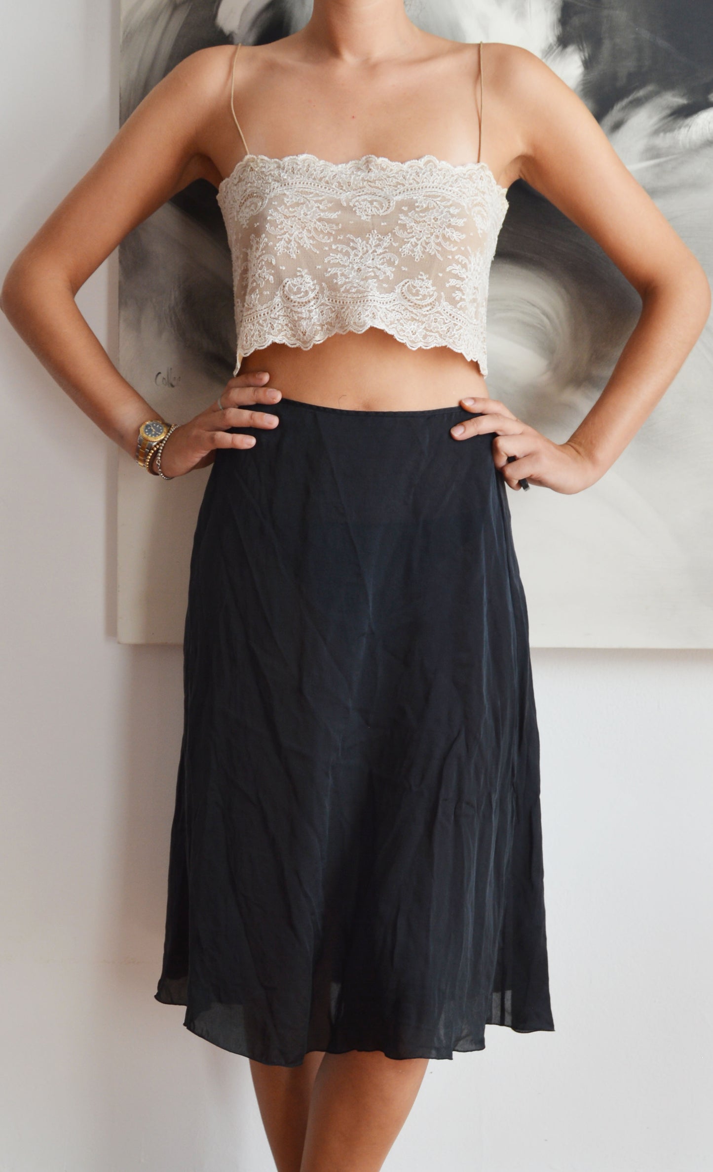 Vintage Chloé Lace Crop Top