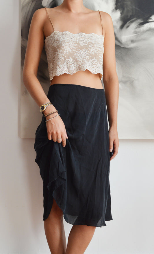 Vintage Chloé Lace Crop Top