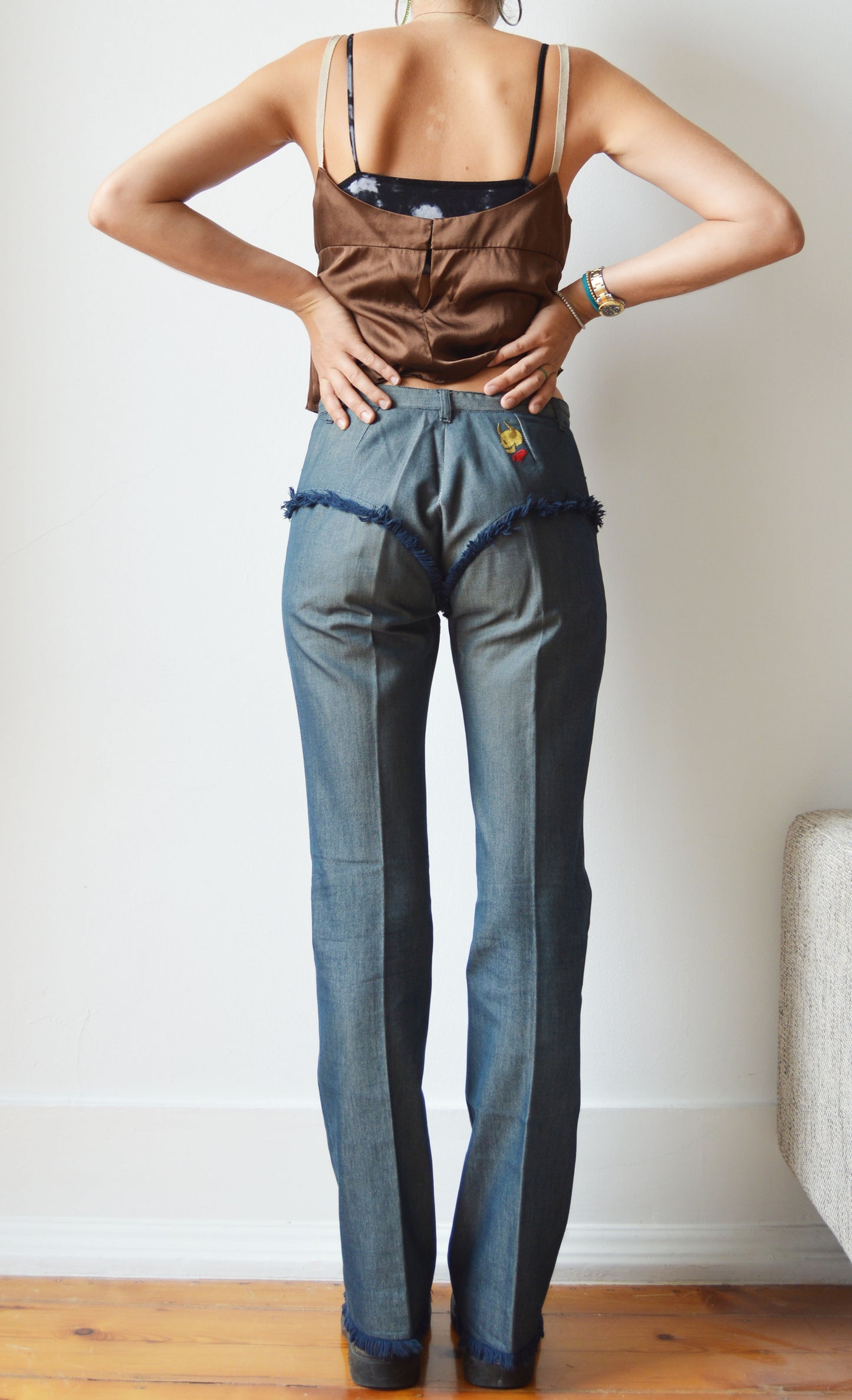 Chloé S/S 2000 Devil Skull Jeans