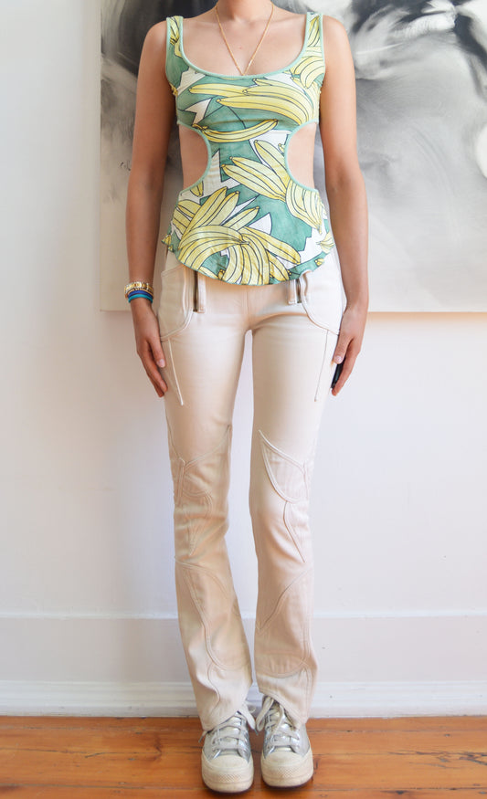 Vintage Chloé S/S 2004 Banana Print Top