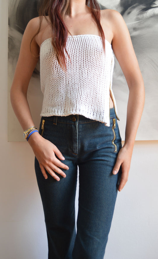 Vintage Chloé S/S 2001 Knitted Boob Tube