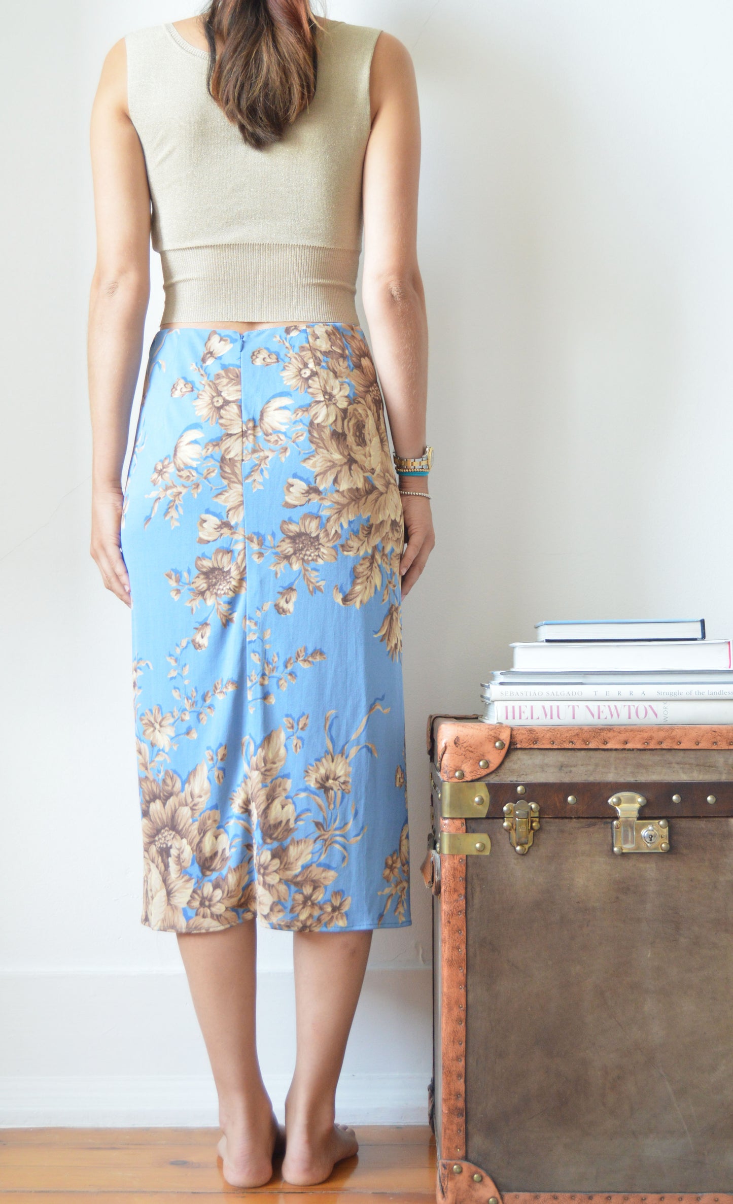 Vintage Dolce & Gabbana S/S 1997 Floral Midi Skirt