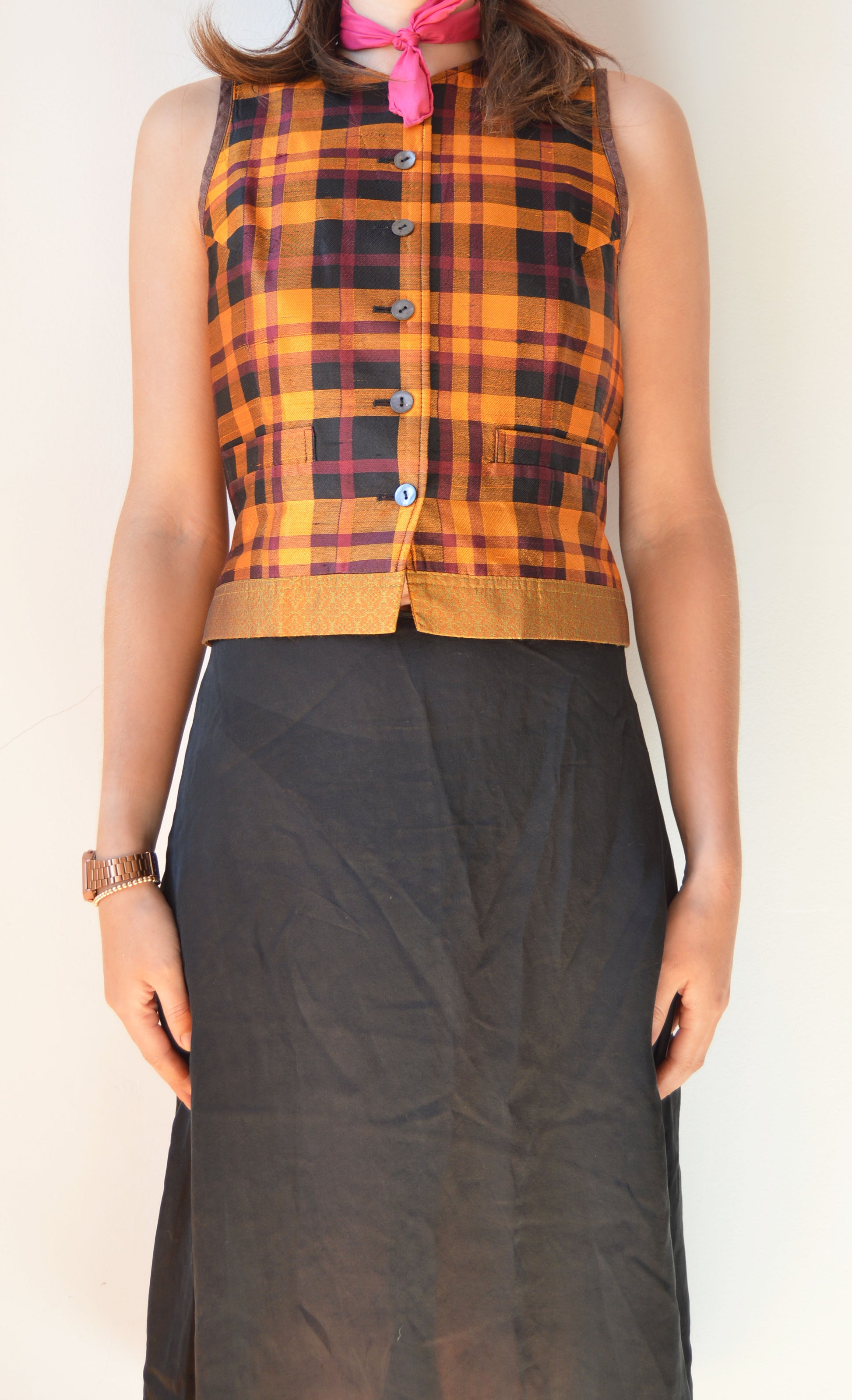 vintage dries van noten ss 1994 silk waistcoat