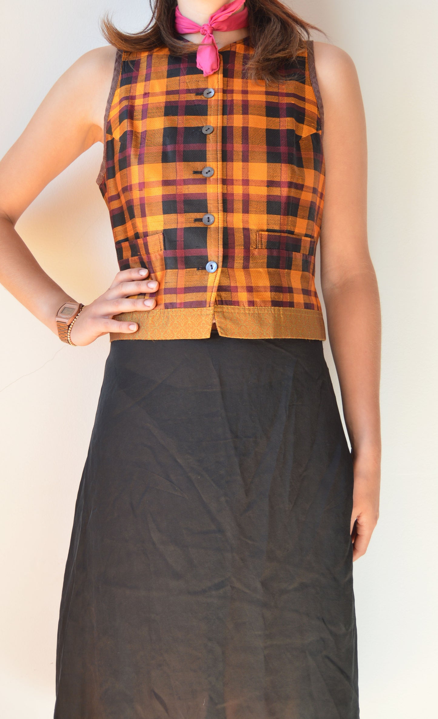 vintage dries van noten ss 1994 silk waistcoat