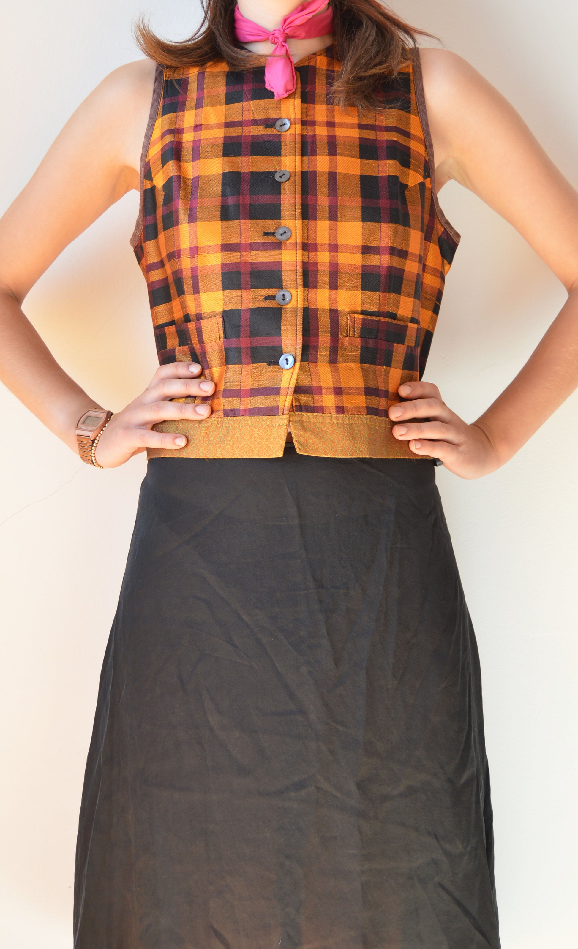 vintage dries van noten ss 1994 silk waistcoat