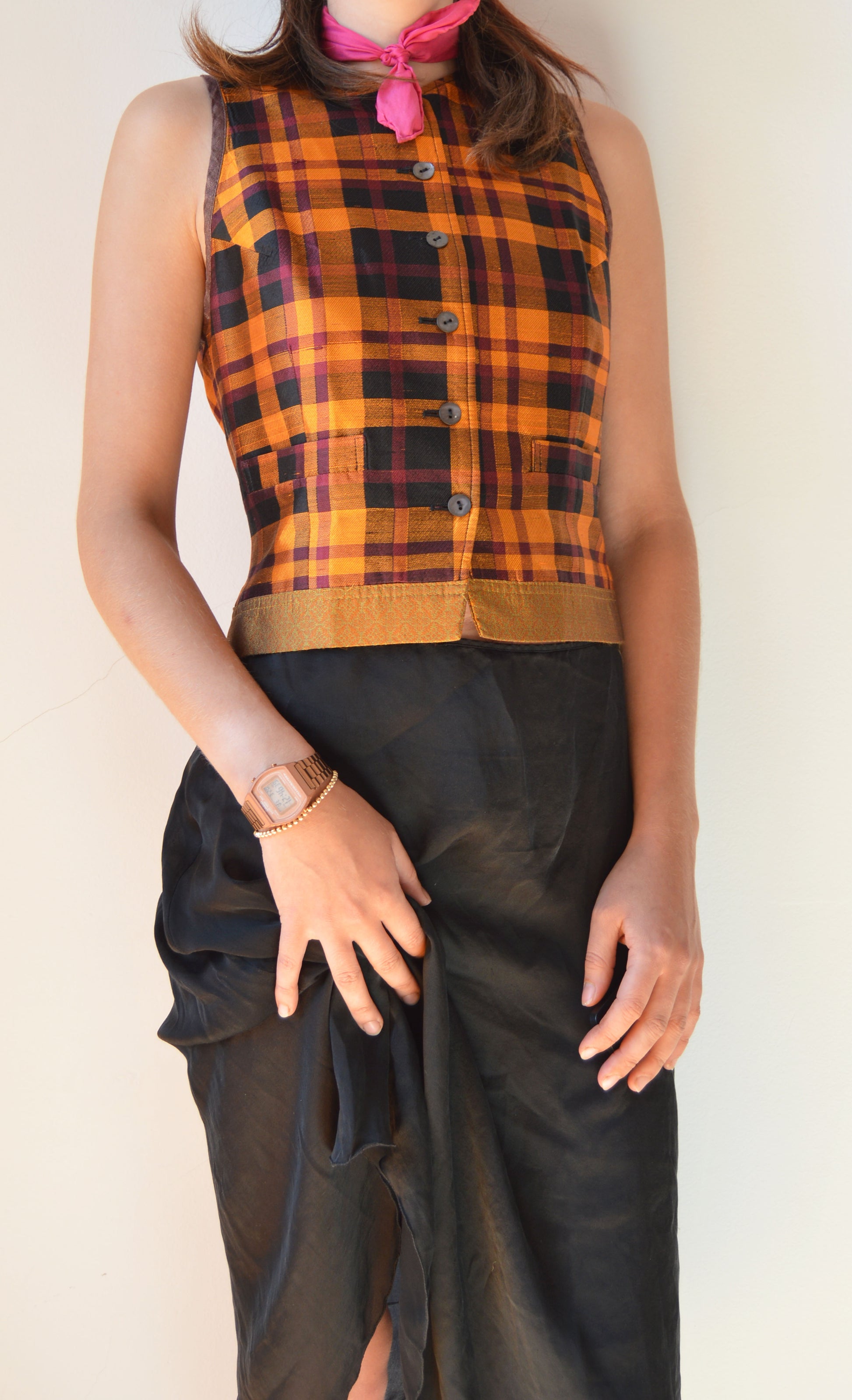 vintage dries van noten ss 1994 silk waistcoat