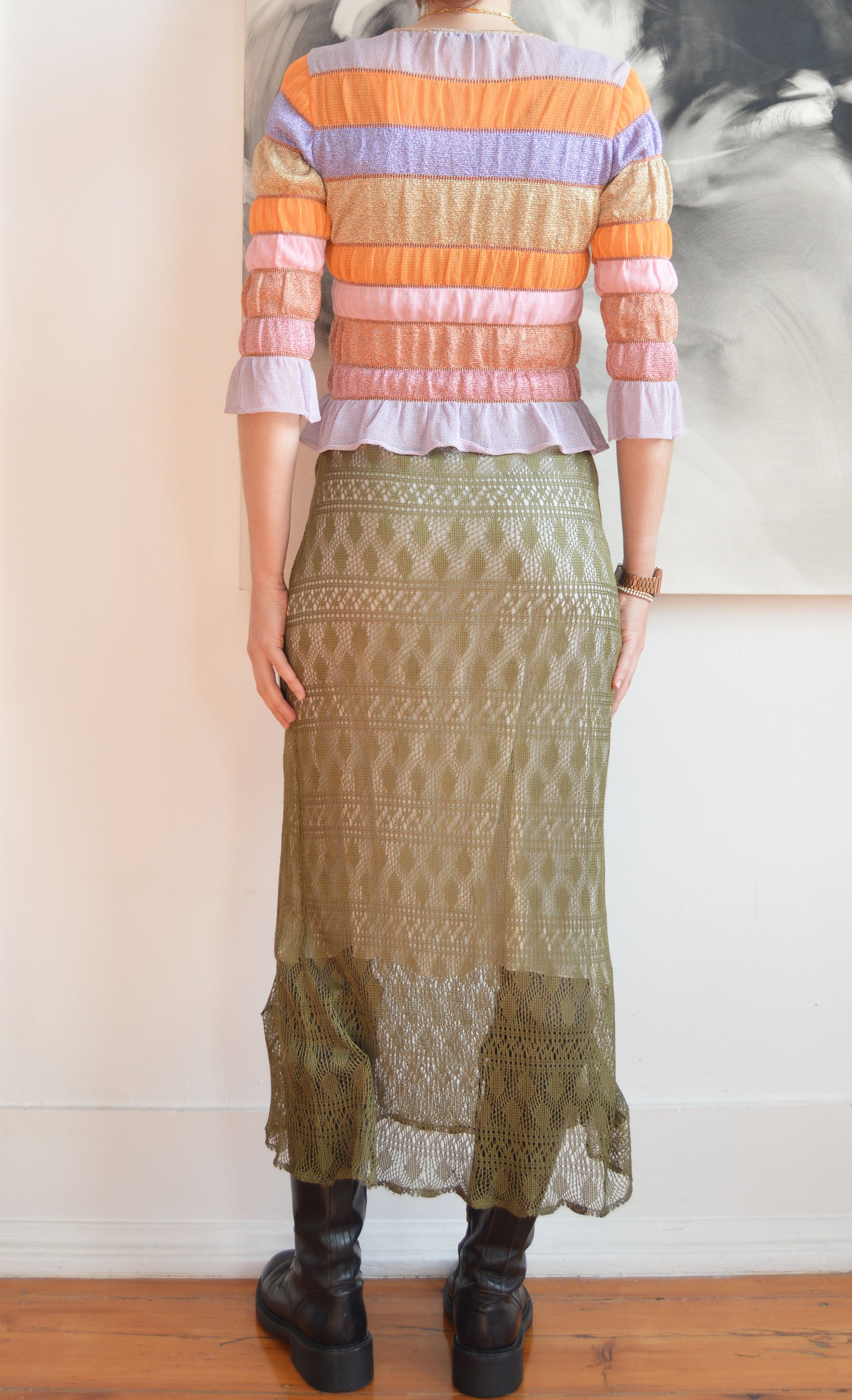 vintage iceberg ss 2000 sparkly knitted cardigan
