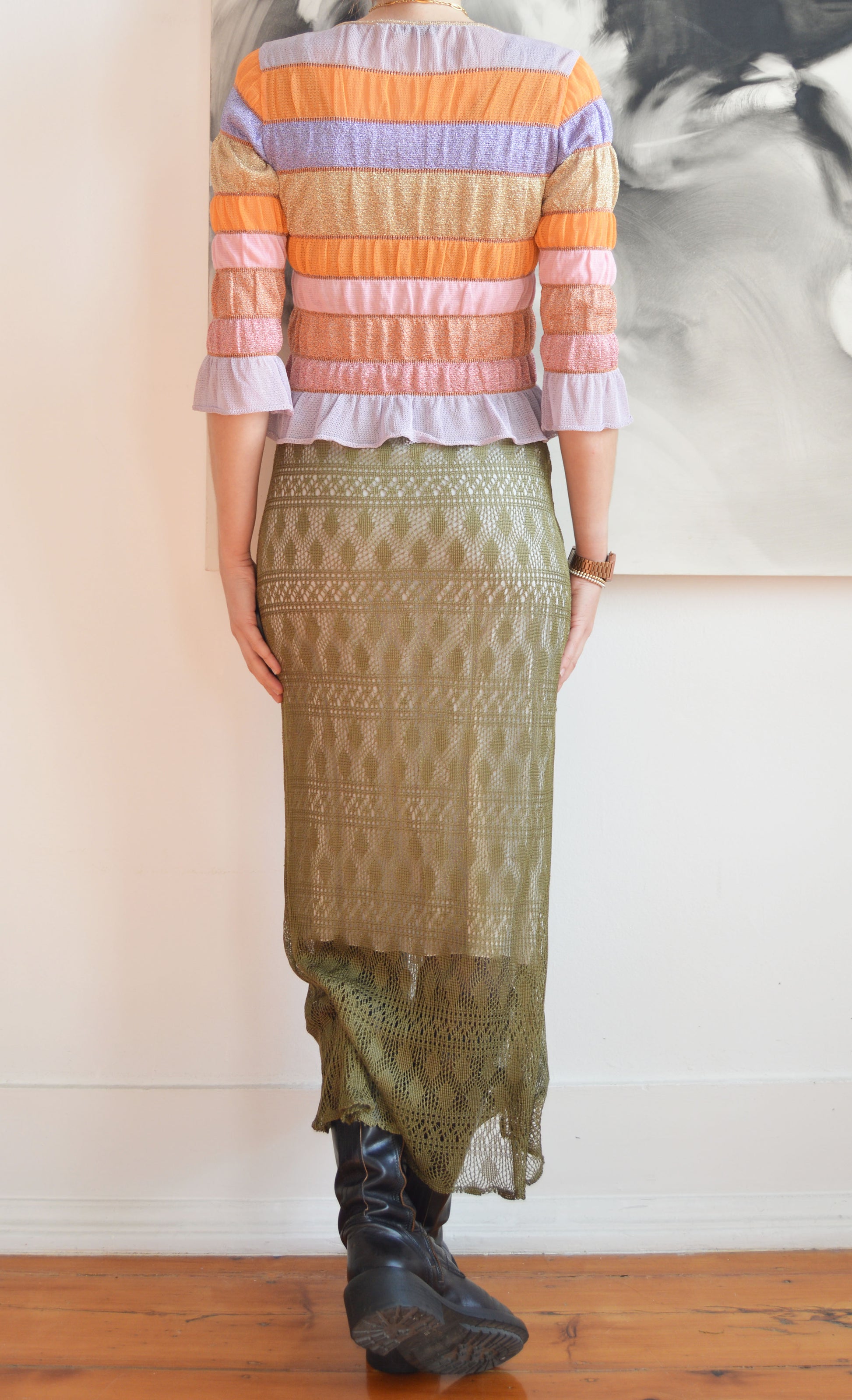 vintage iceberg ss 2000 sparkly knitted cardigan