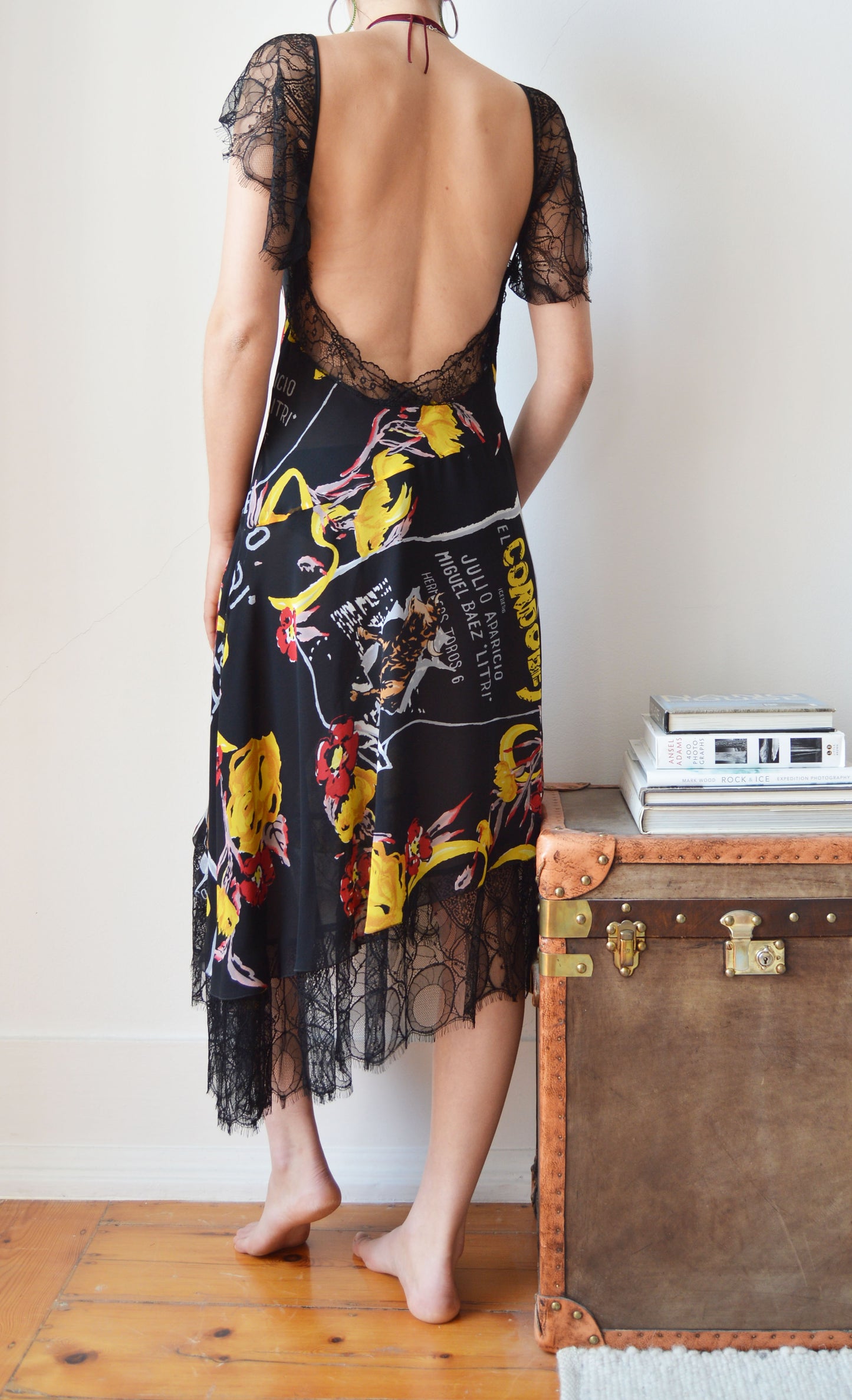 Vintage Iceberg Silk Floral Dress