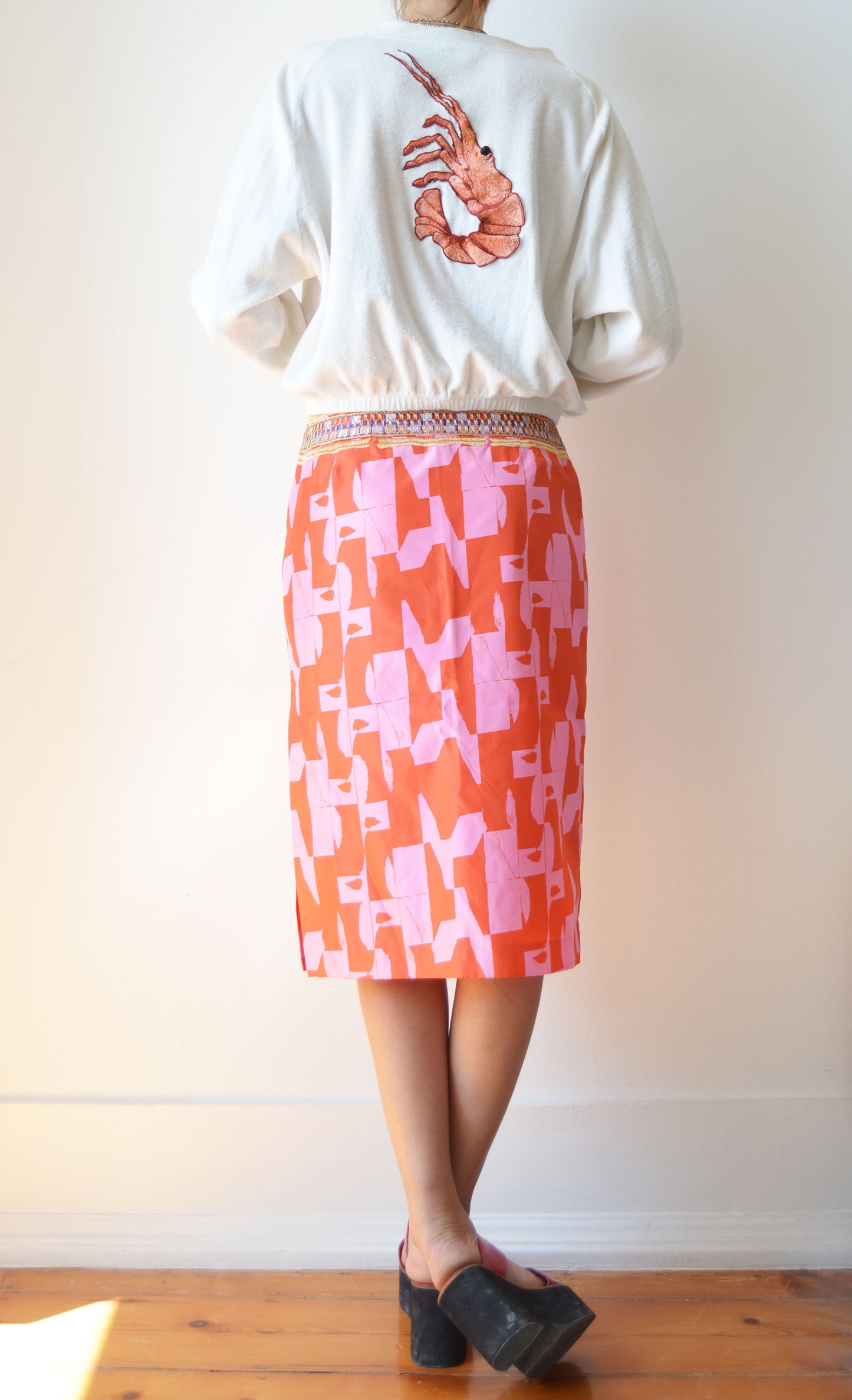 vintage iceberg ss 2000 silk skirt