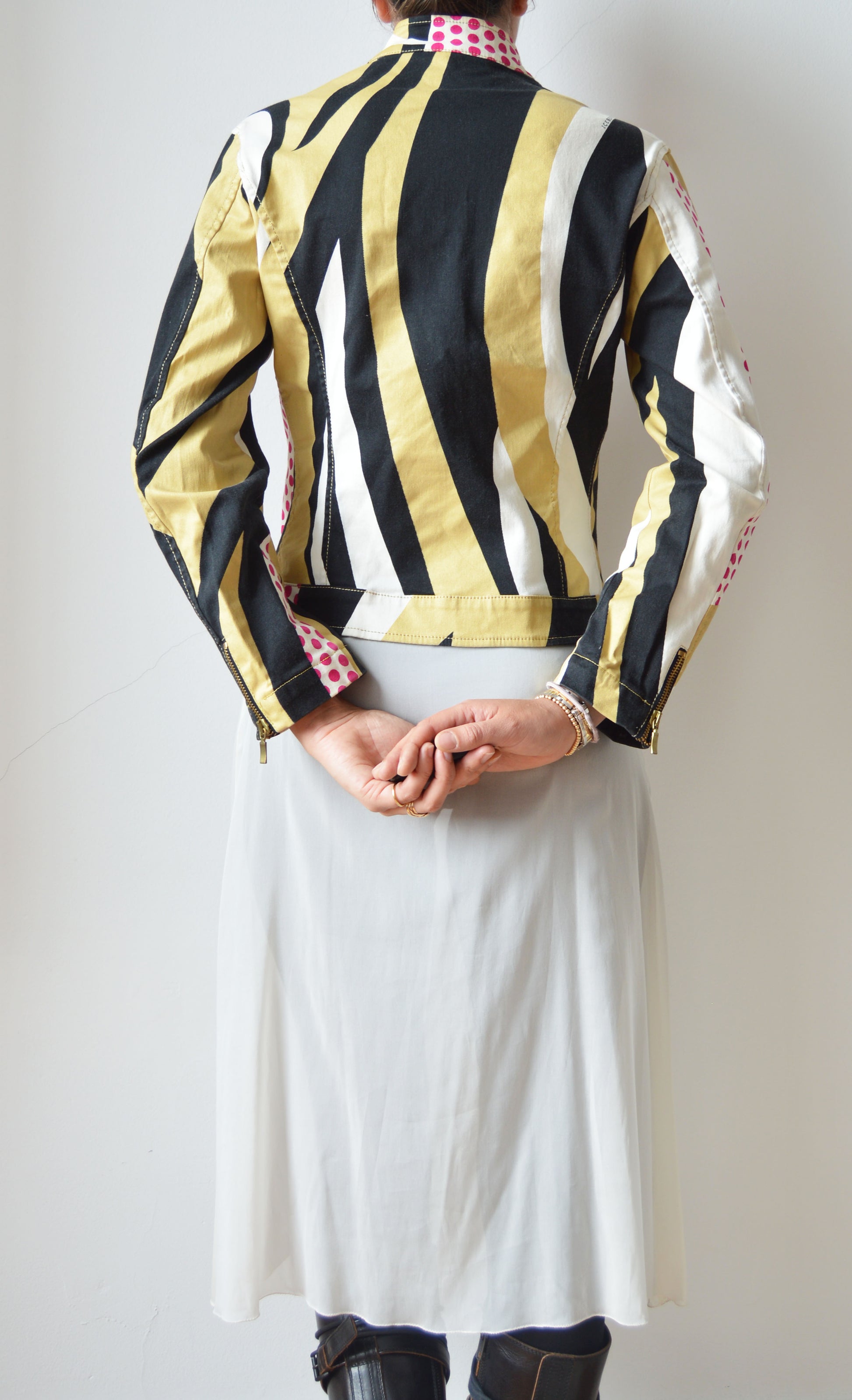 vintage iceberg ss 2001 denim pop art jacket