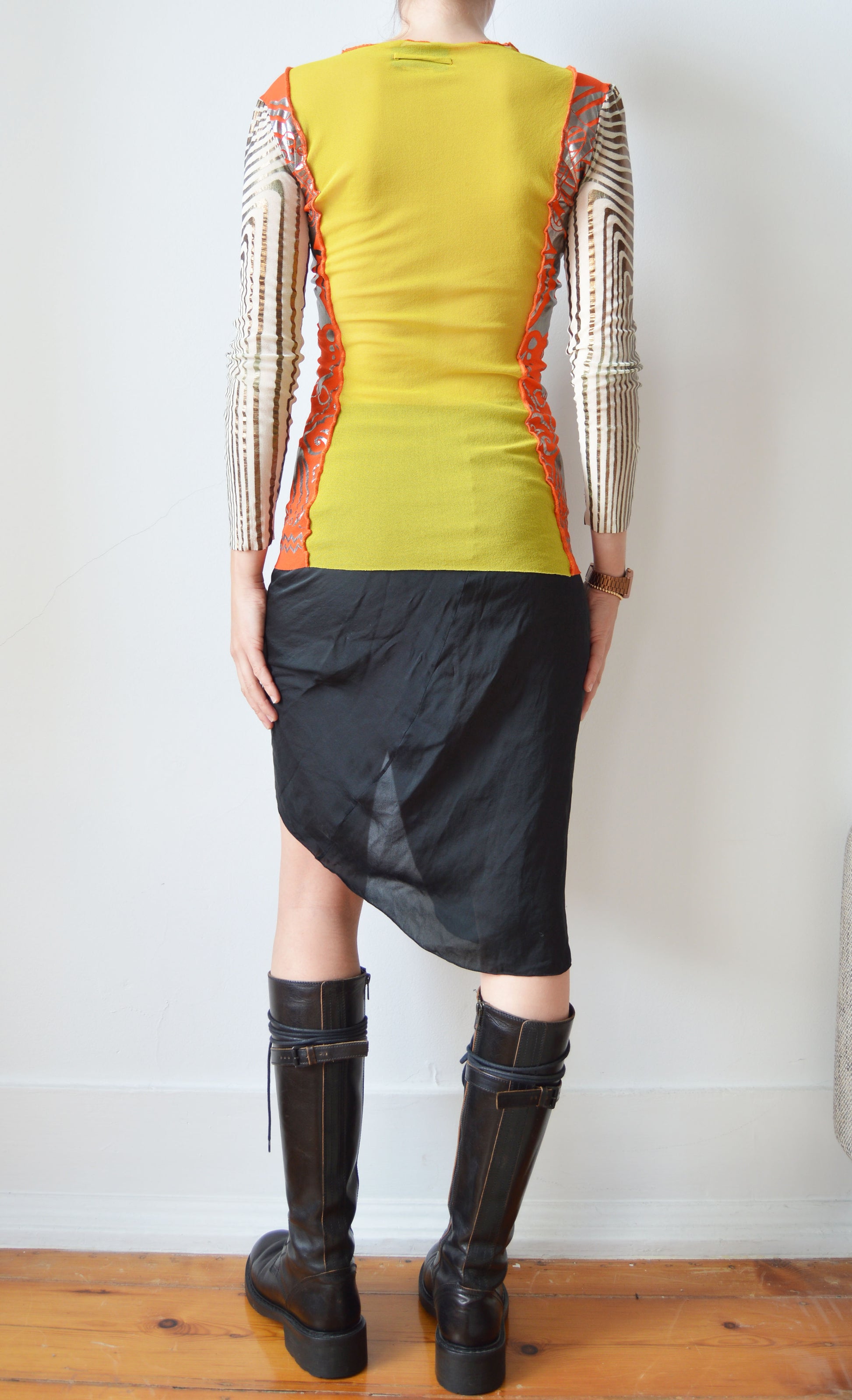 vintage jean paul gaultier ss 1996 cyberbaba mesh top