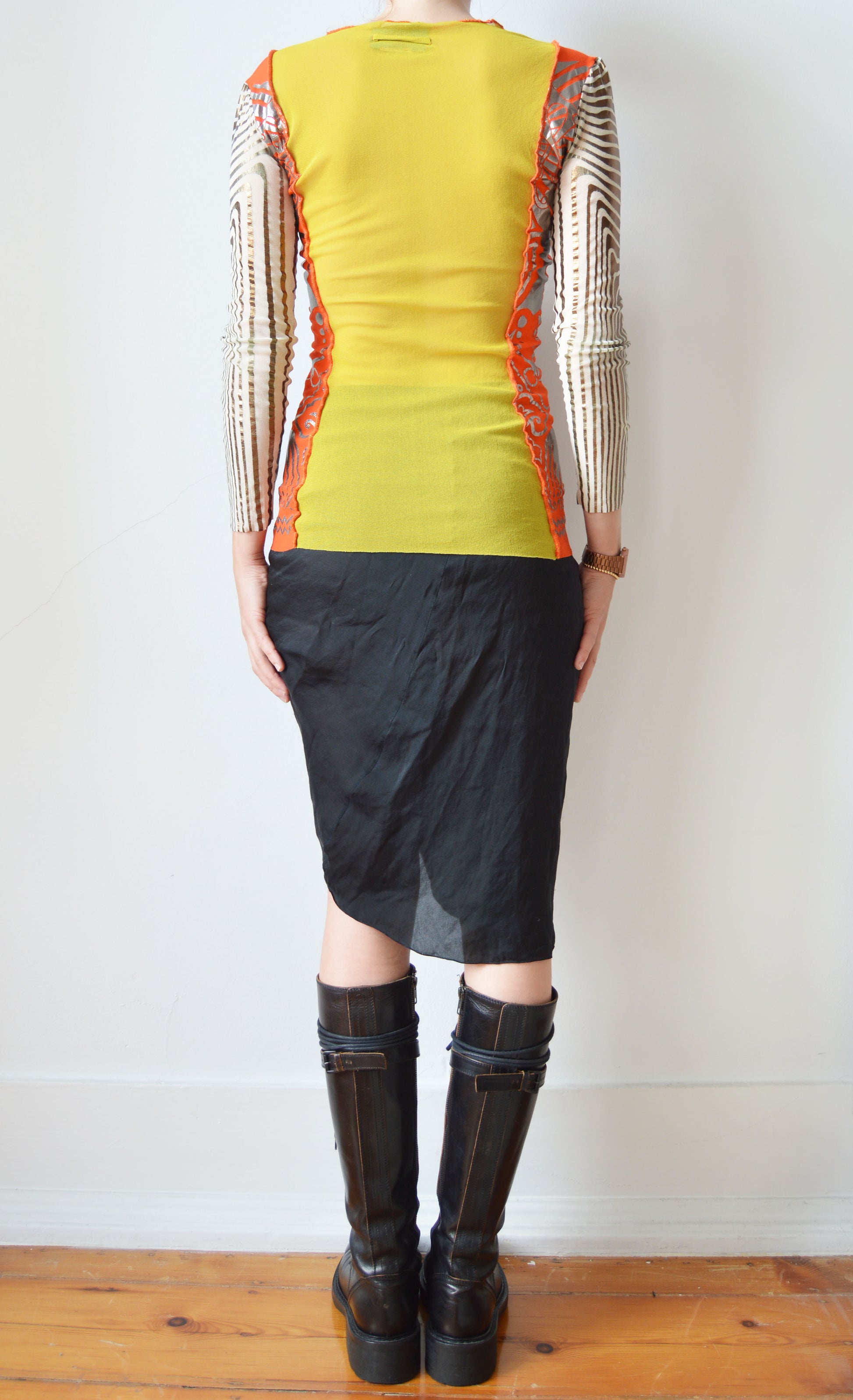 vintage jean paul gaultier ss 1996 cyberbaba mesh top