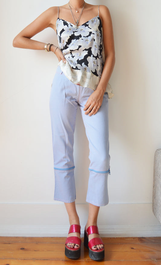 Vintage Miu Miu Blue Trousers