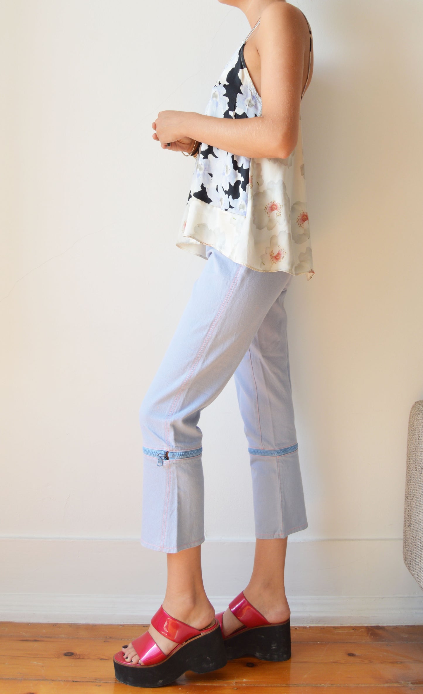 Vintage Miu Miu Blue Trousers