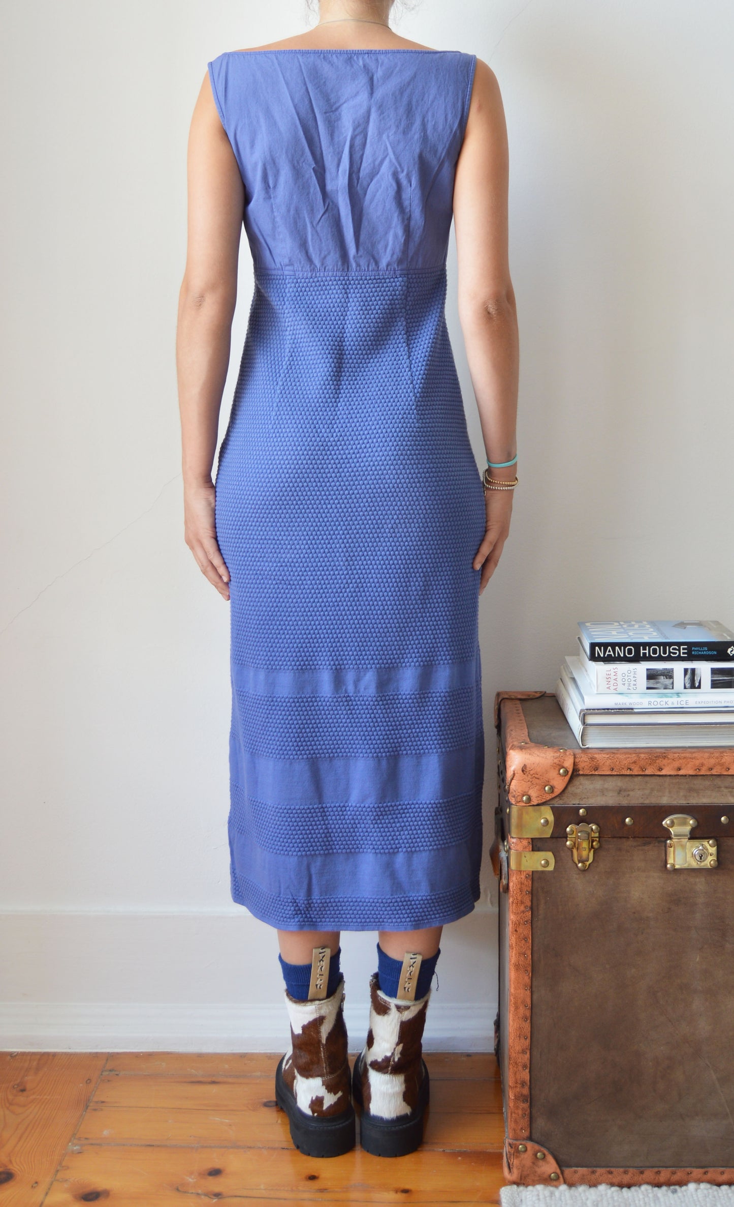 Vintage Miu Miu Blue Midi Dress