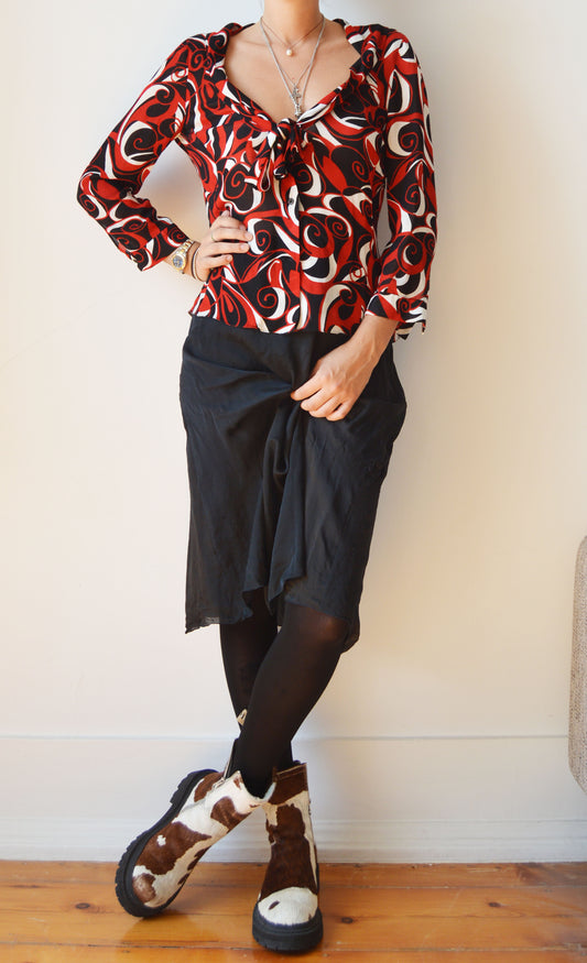 Vintage Miu Miu F/W 2000 Psychedelic Print Shirt