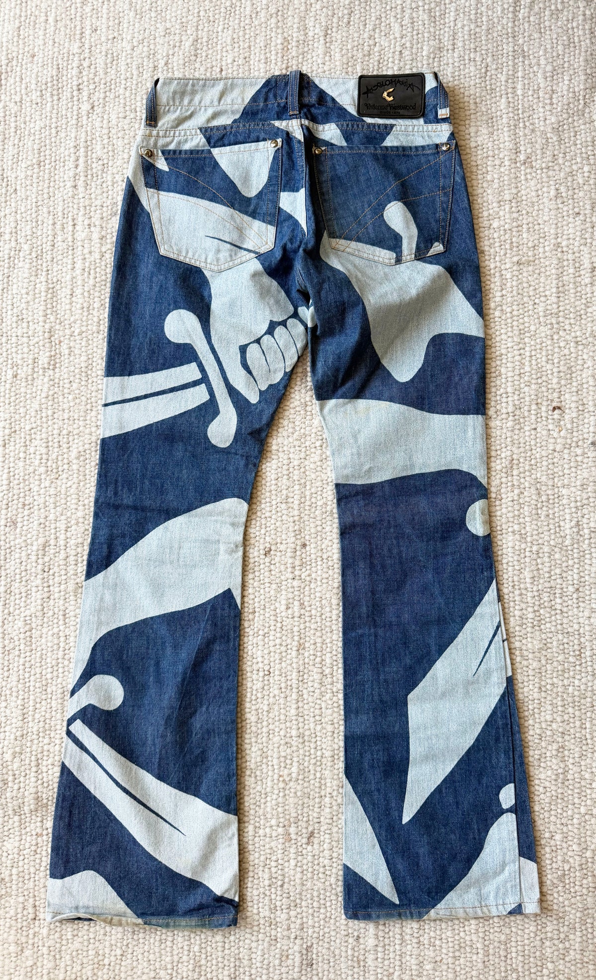Vintage Vivienne Westwood Anglomania F/W 1998 Hammer Print Jeans