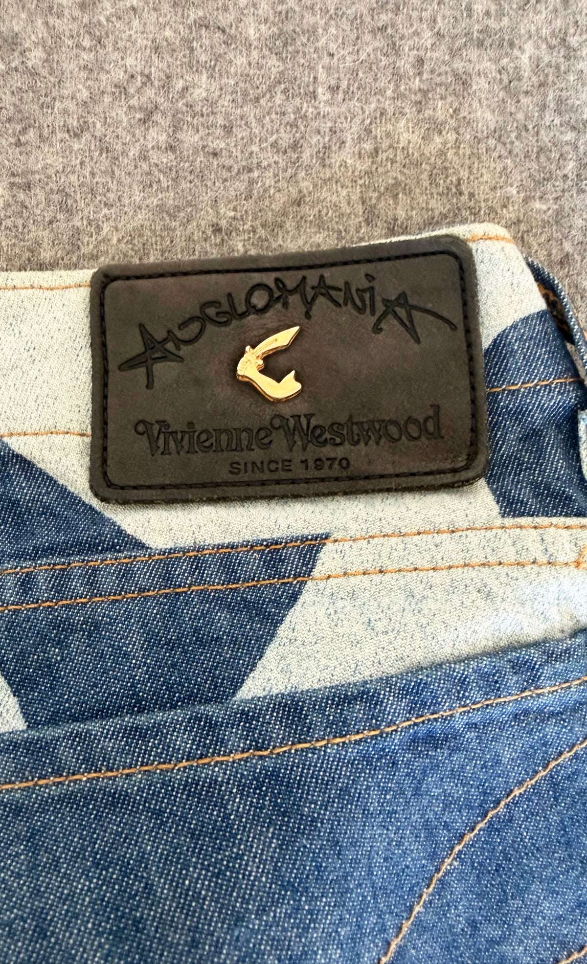 Vintage Vivienne Westwood Anglomania F/W 1998 Hammer Print Jeans