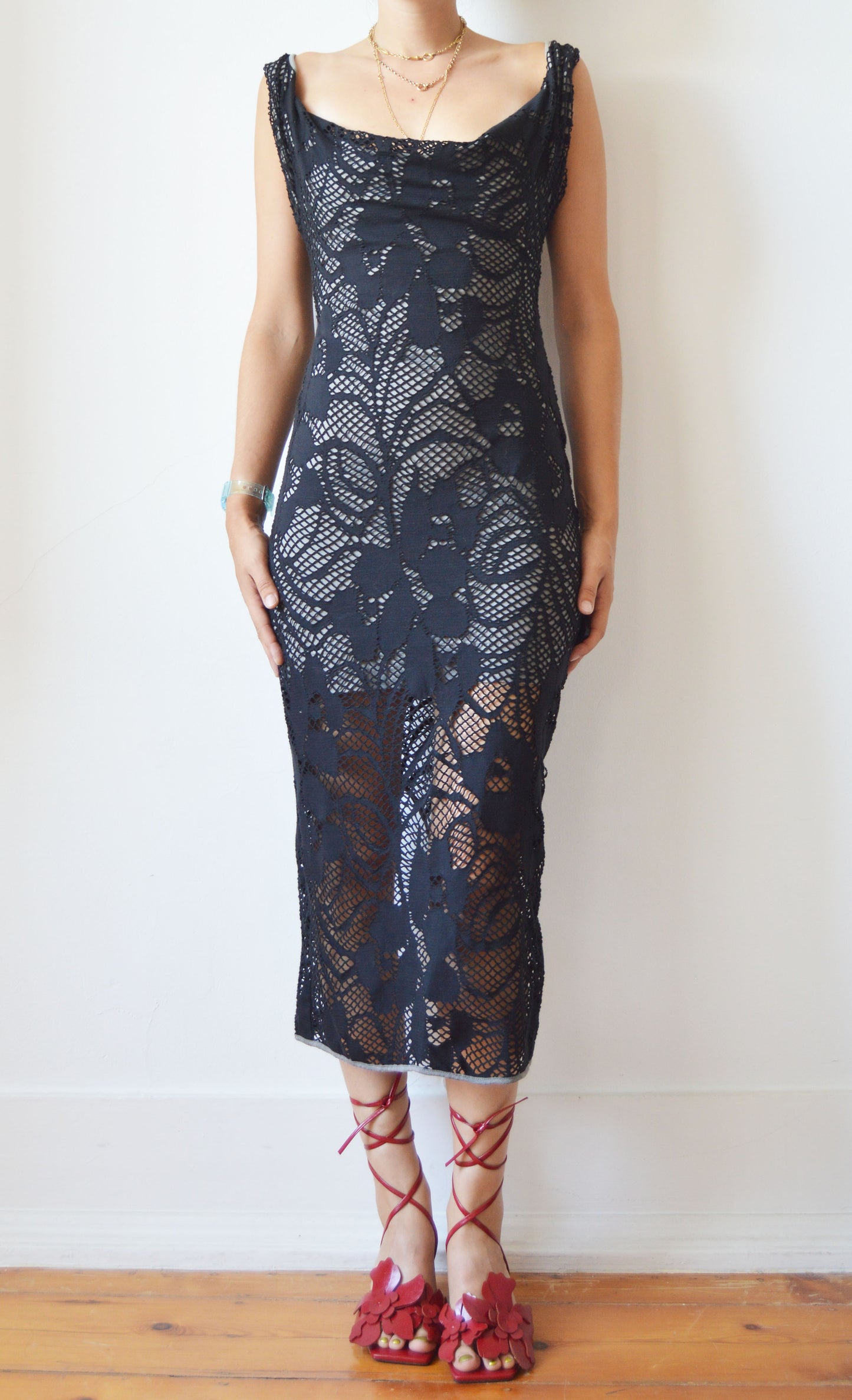 Vivienne Westwood Anglomania Lace Overlay Dress