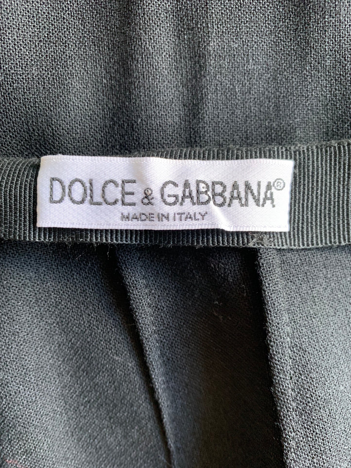 Vintage Dolce & Gabbana Black Pencil Skirt