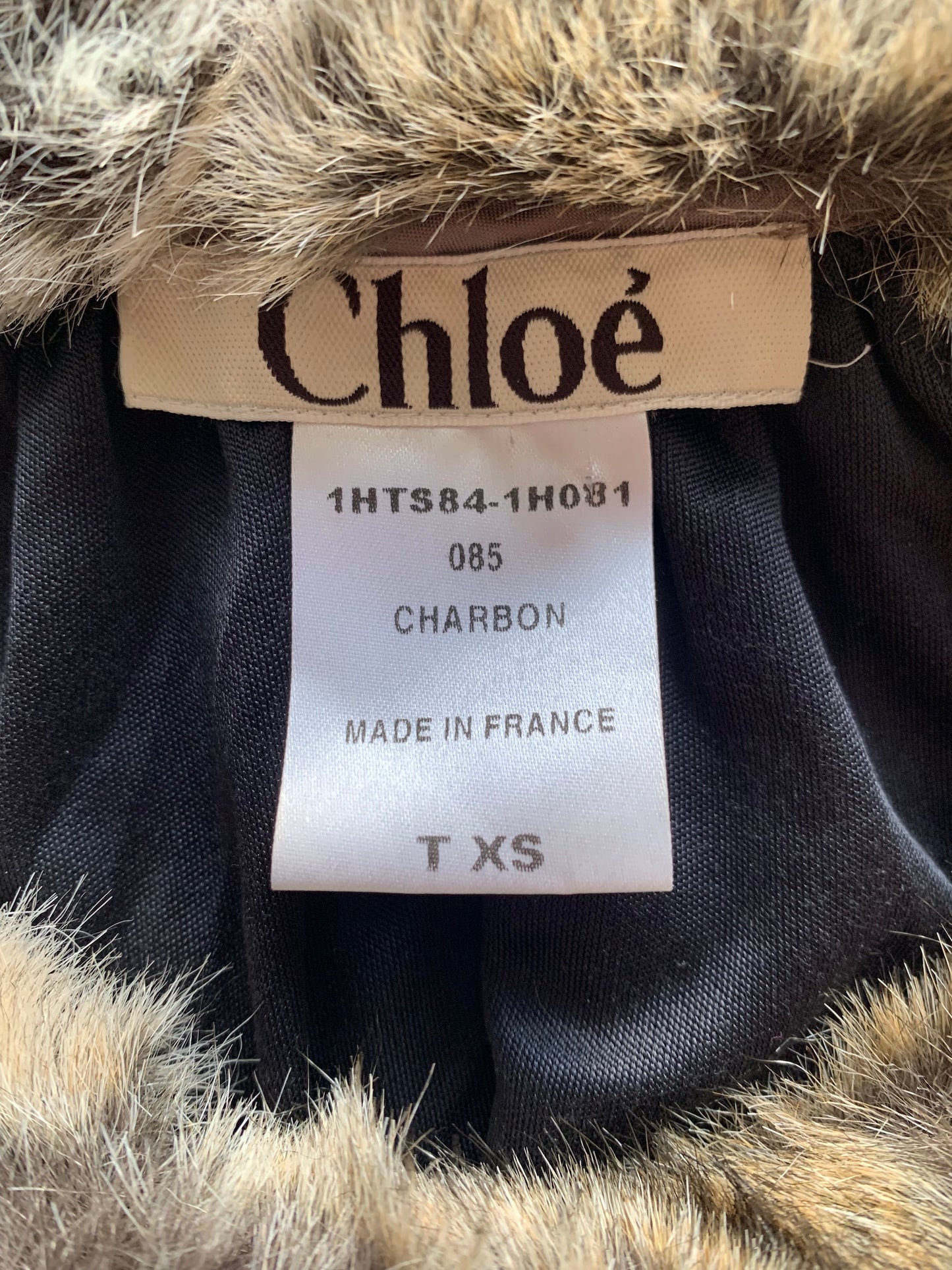 Chloe F/W 2001 Faux Fur Collar Top